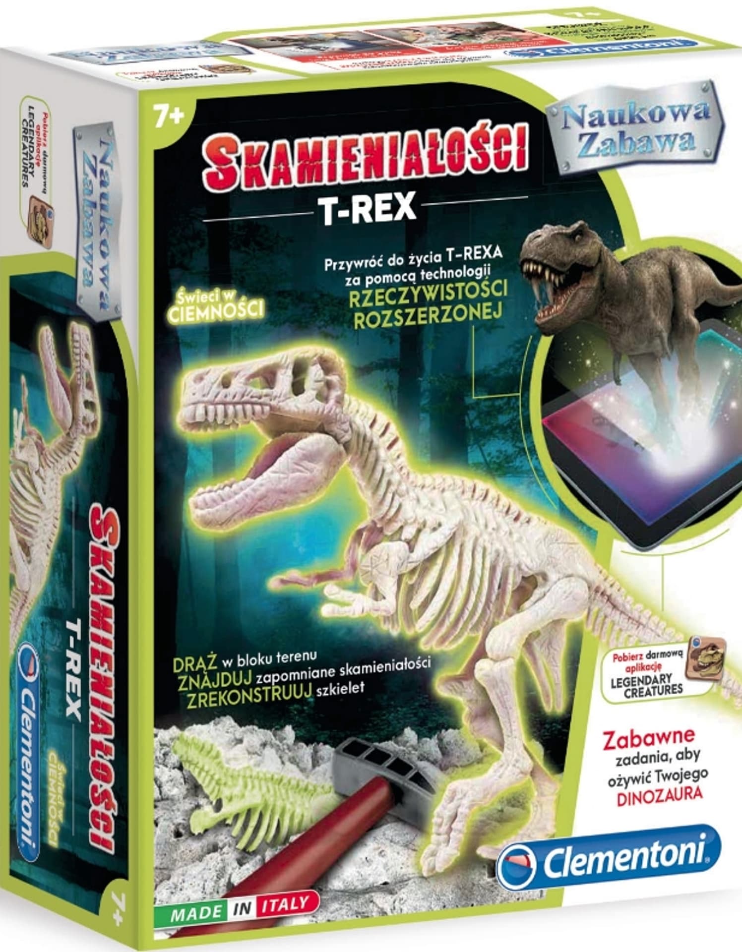 

CLEMENTONI Skamieniałośc i T-RexFluoroscencyjny