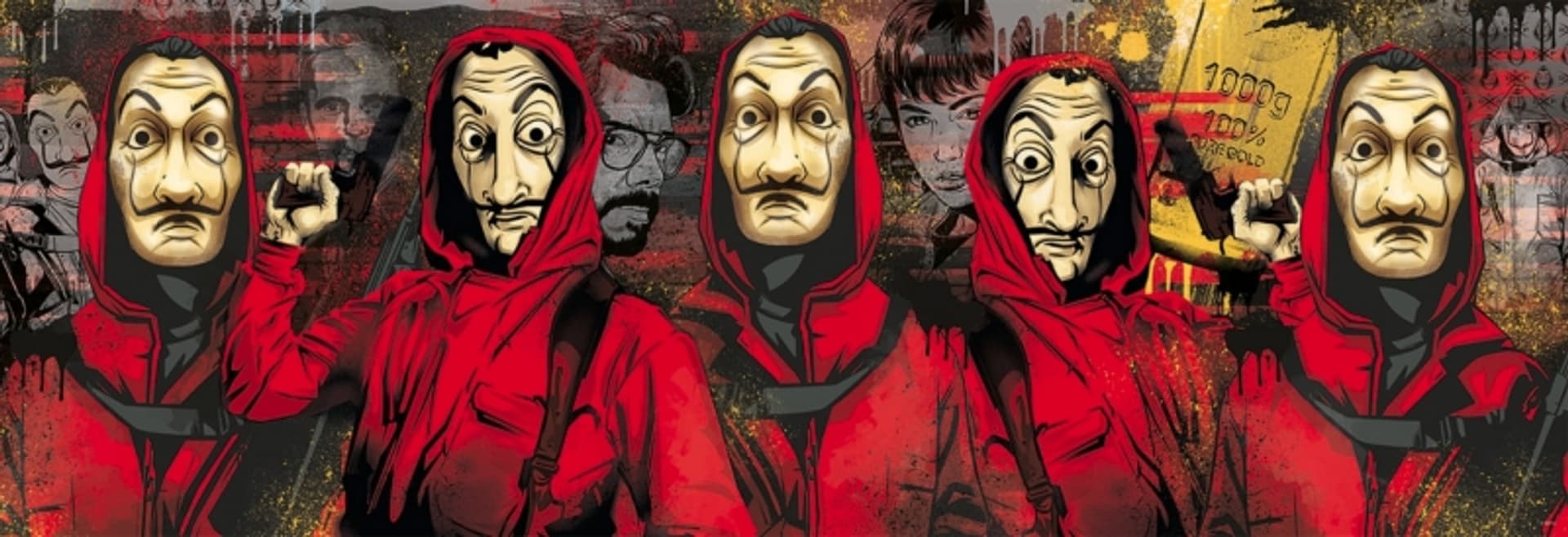 

PUZZLE DOM Z PAPIERU PANORAMICZNE 1000 LA CASA DE PAPEL