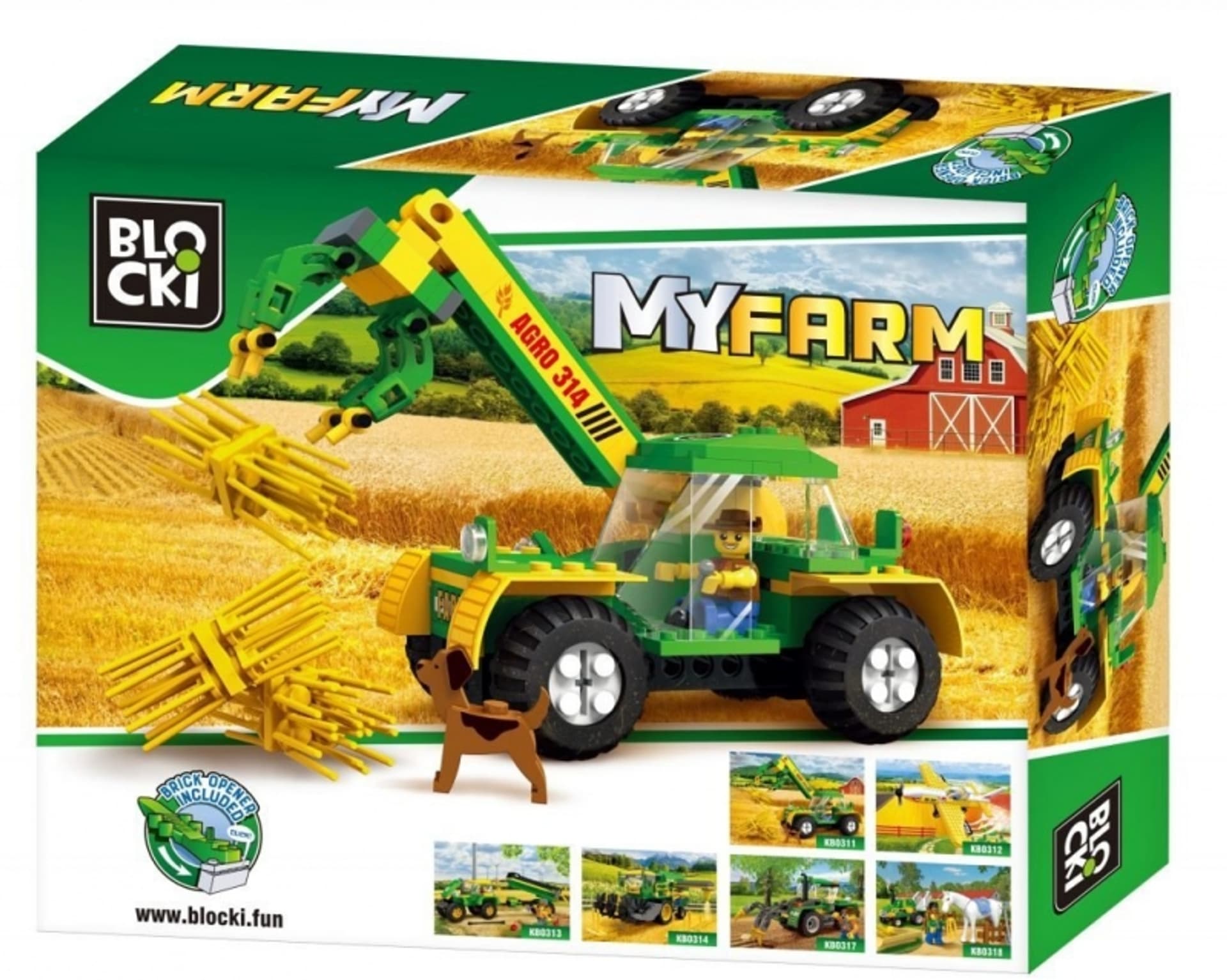 

KLOCKI BLOCKI MYFARM FARMA ŁADOWARKA DO SIANA 136 EL.
