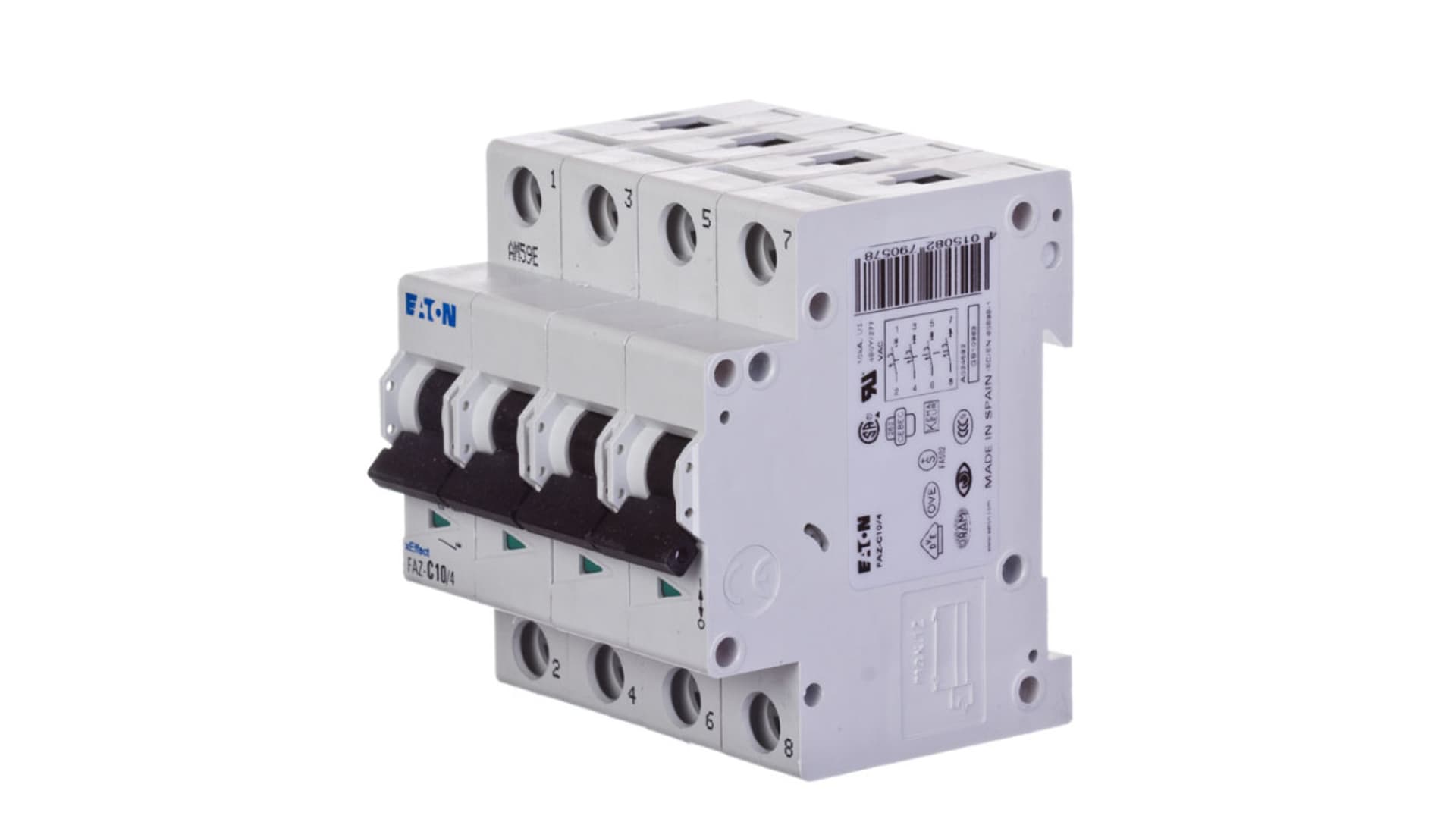 

Wyłącznik nadprądowy 4P C 10A 15kA AC FAZ C10/4 279057