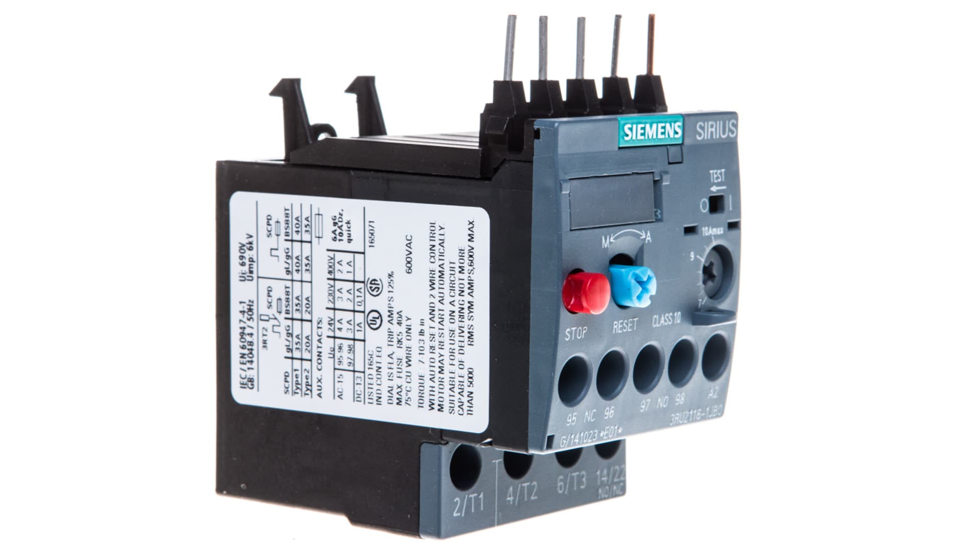 

Przekaźnik termiczny 7-10A S00 3RU2116-1JB0