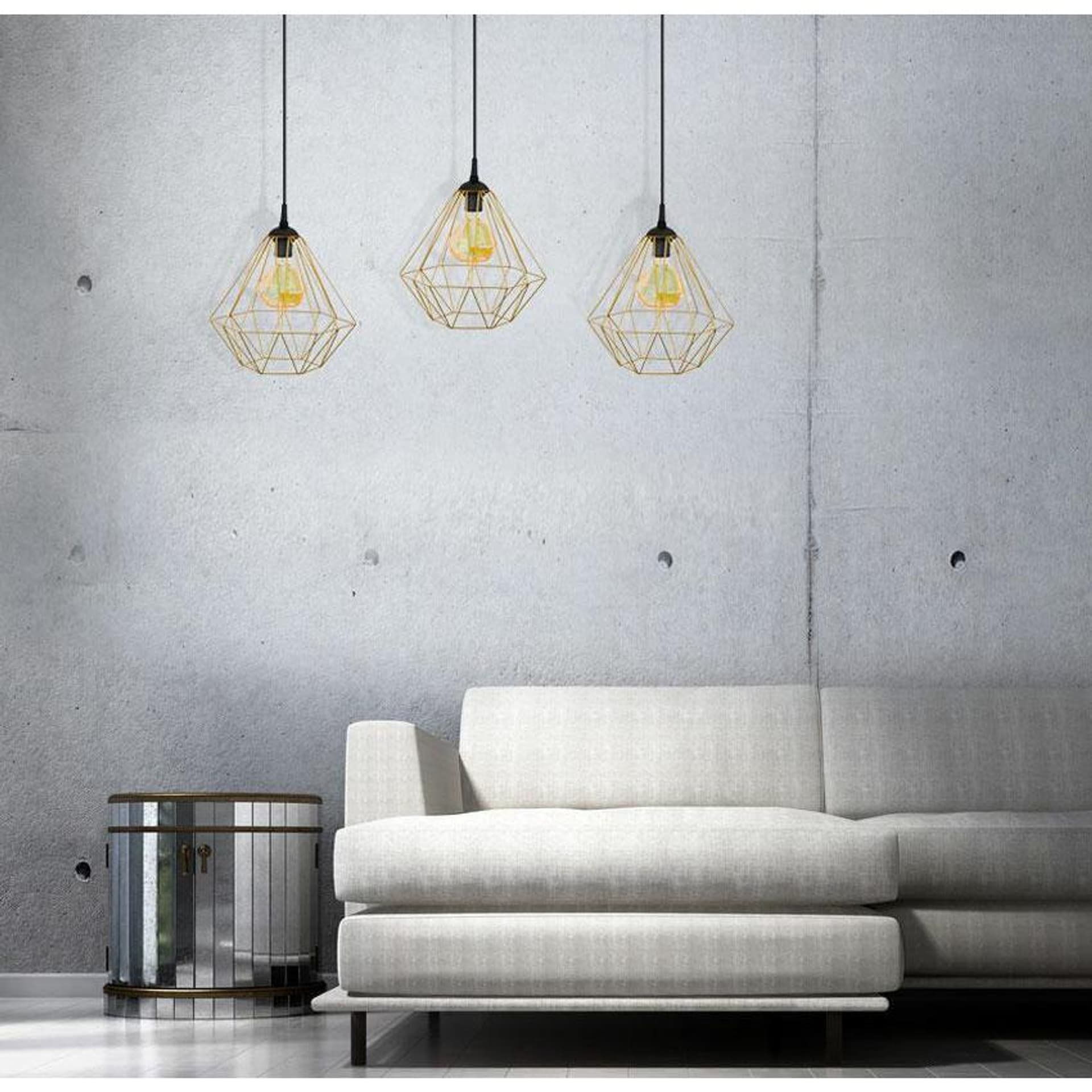 

Lampa geometryczna Diamond złota 25 cm LOFT