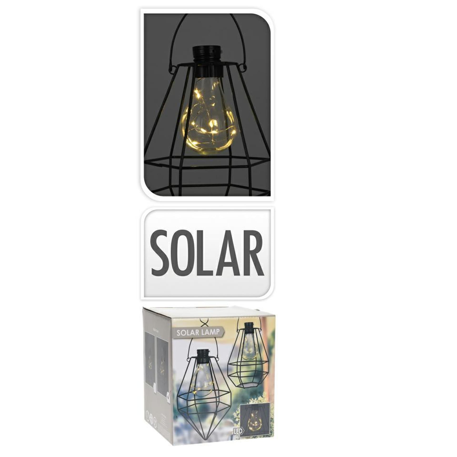 

Lampa solarna z żarówką LED wzór 2