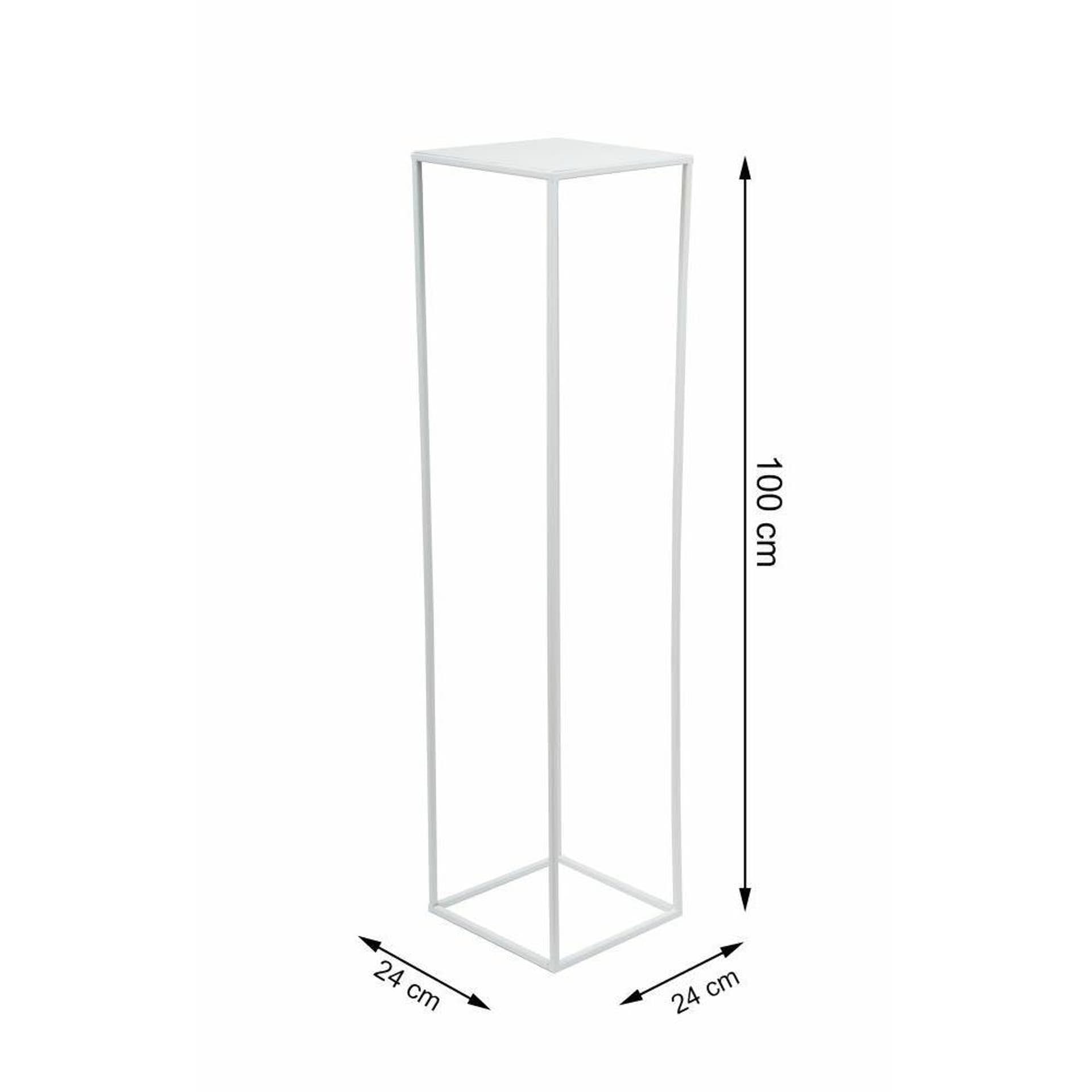 

Biały nowoczesny kwietnik stojący 100 cm LOFT