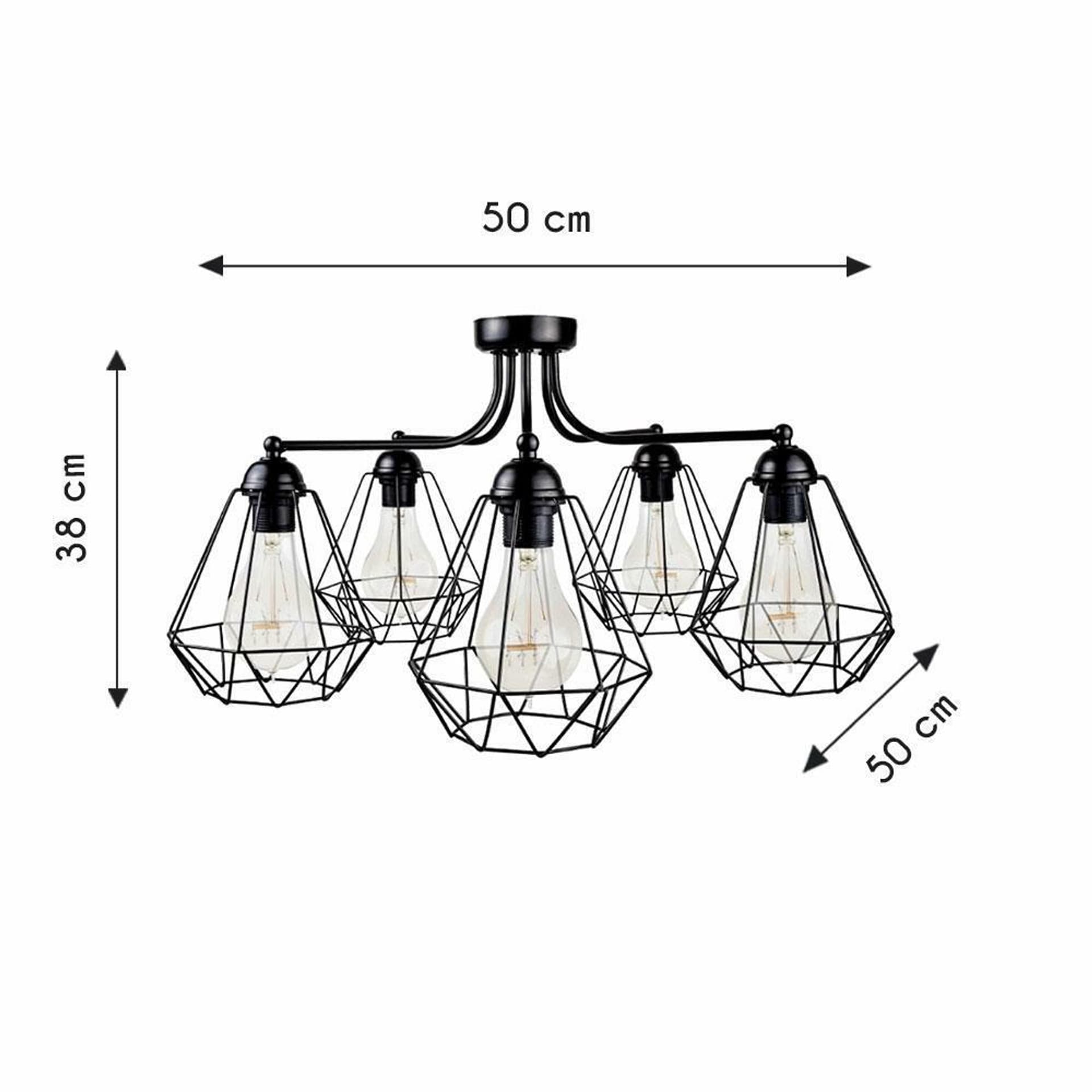 

Lampa sufitowa Triplo Diamante Cinque