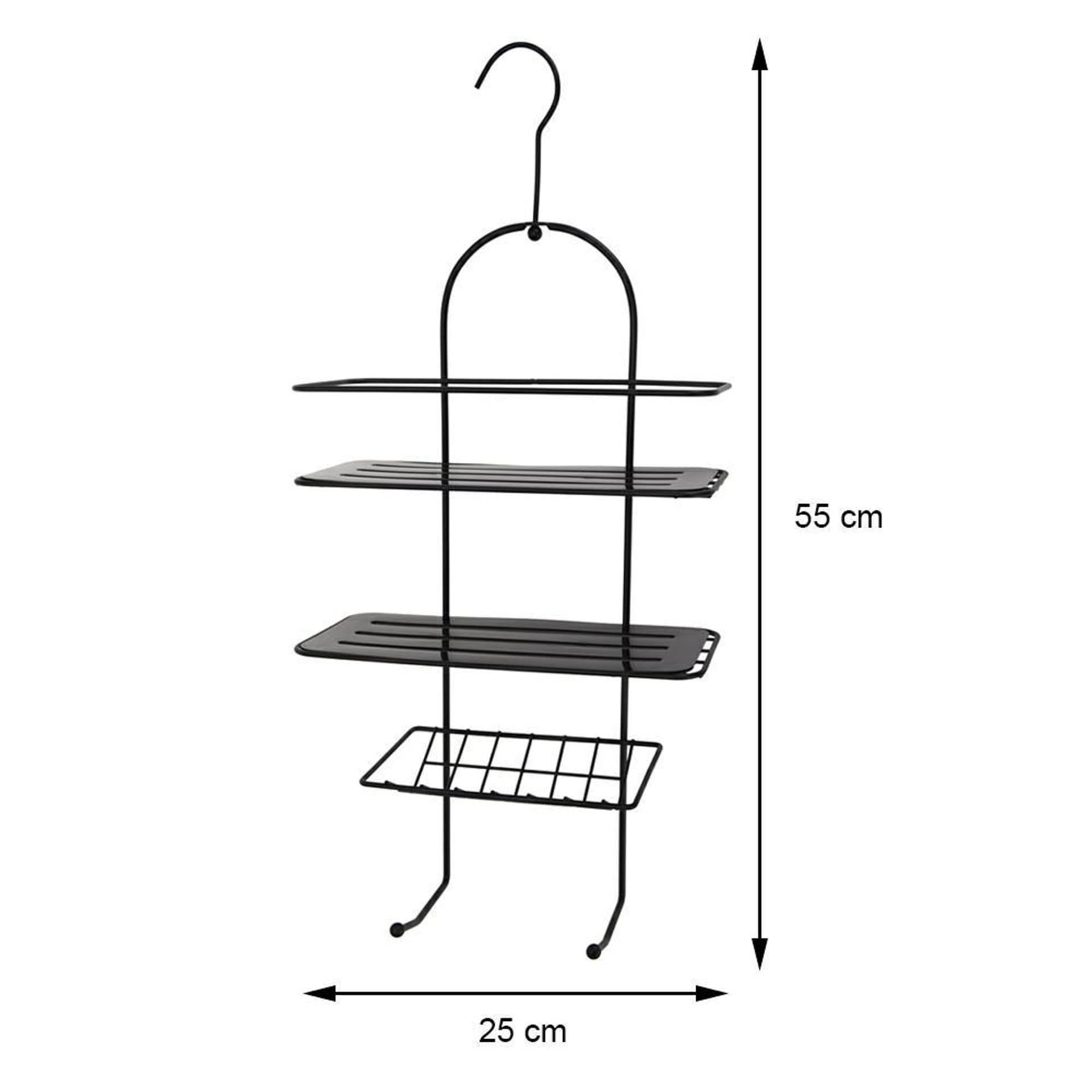 

Półka łazienkowa wisząca metalowa