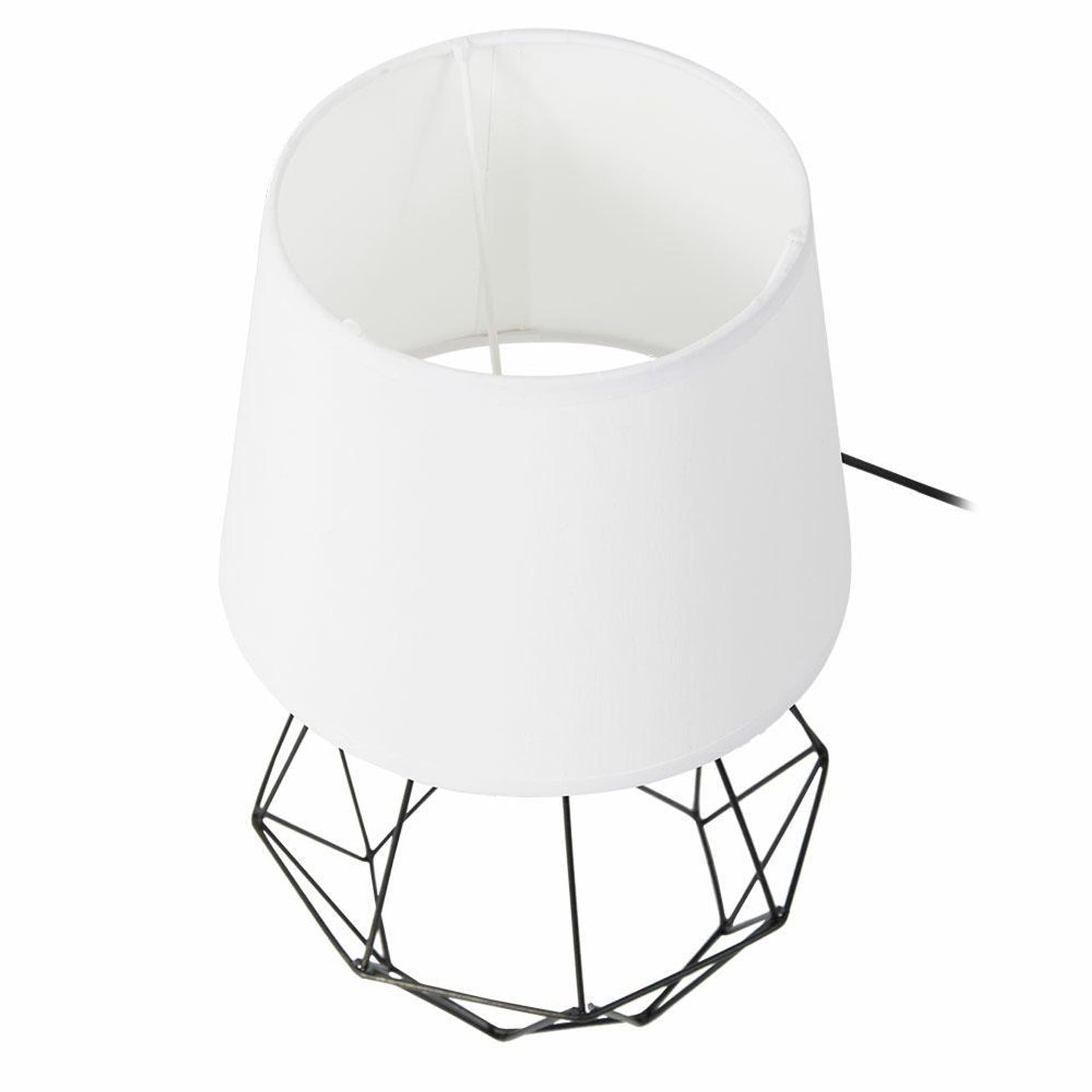 

Lampka nocna stołowa Diament czerń biel