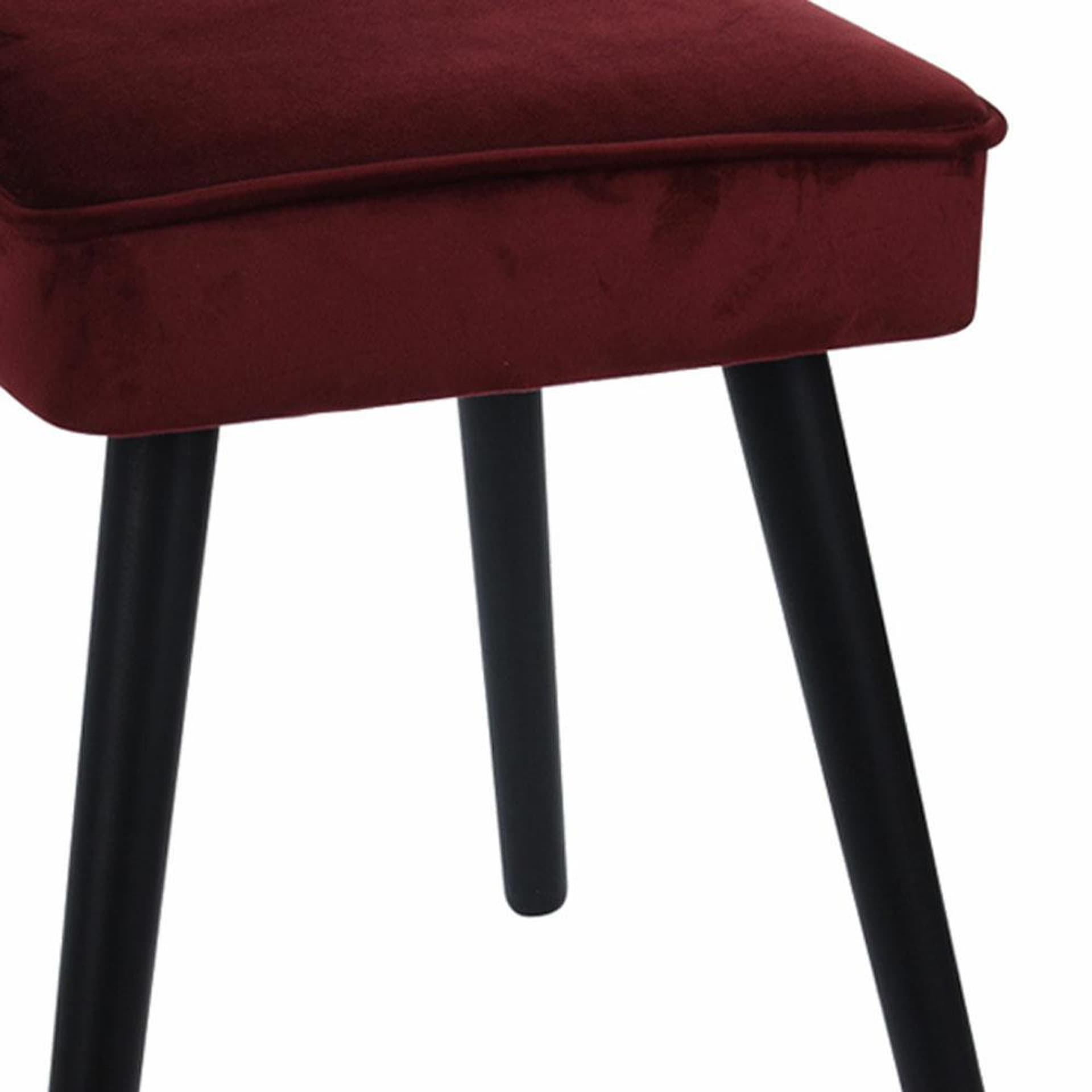 

Taboret tapicerowany Velvet bordowy