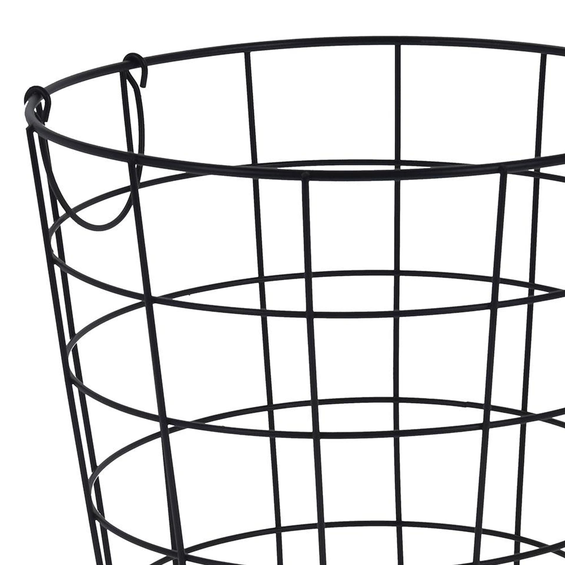 

Kosz metalowy czarny druciak 39 cm