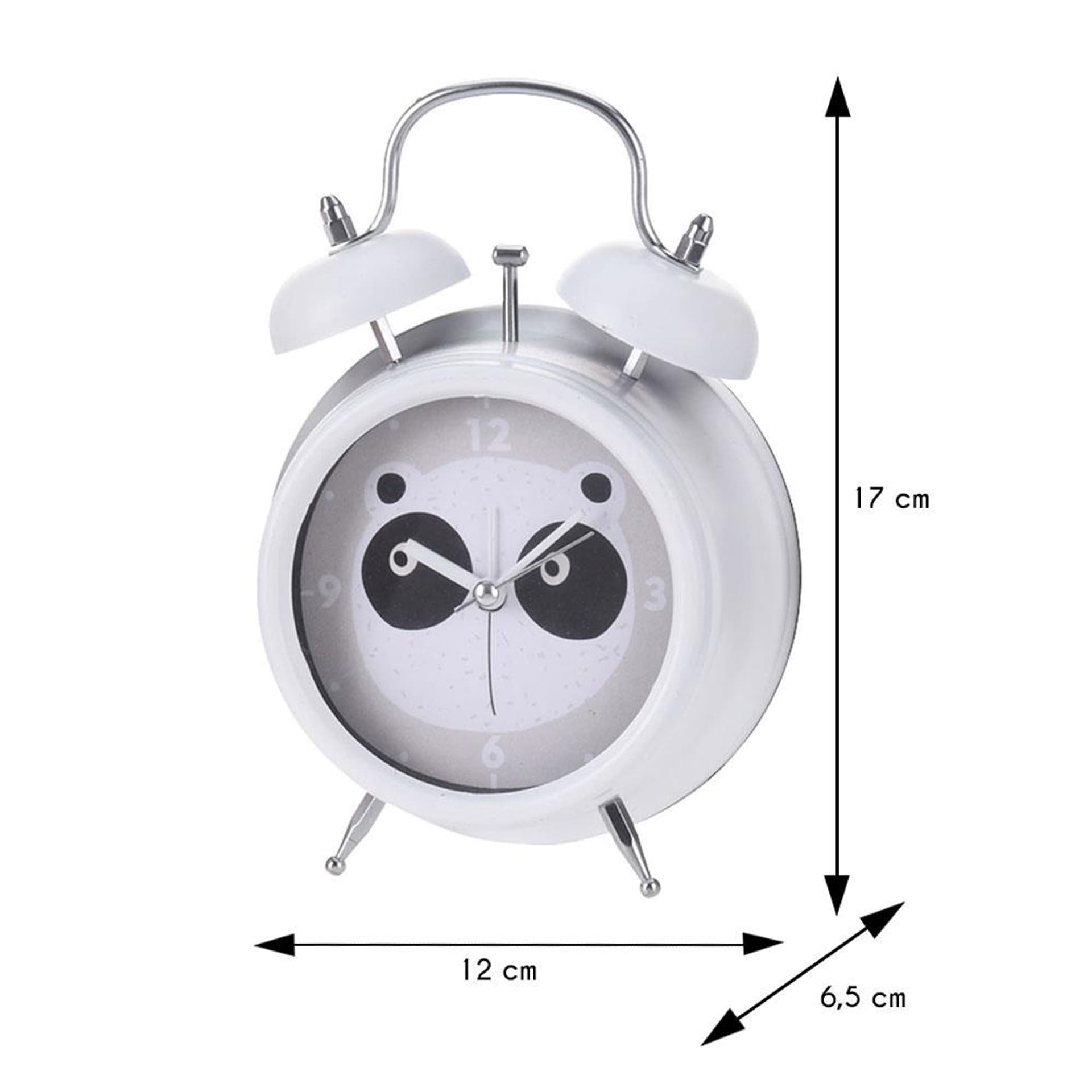 

Budzik dla dzieci biały Panda
