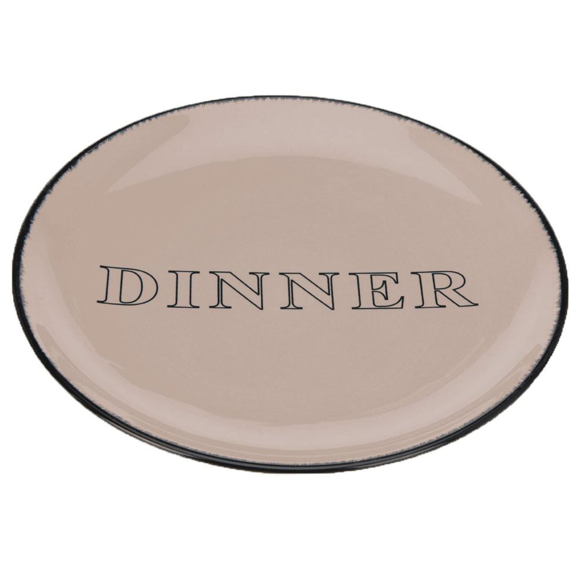 

Talerz obiadowy Dinner beżowo szary
