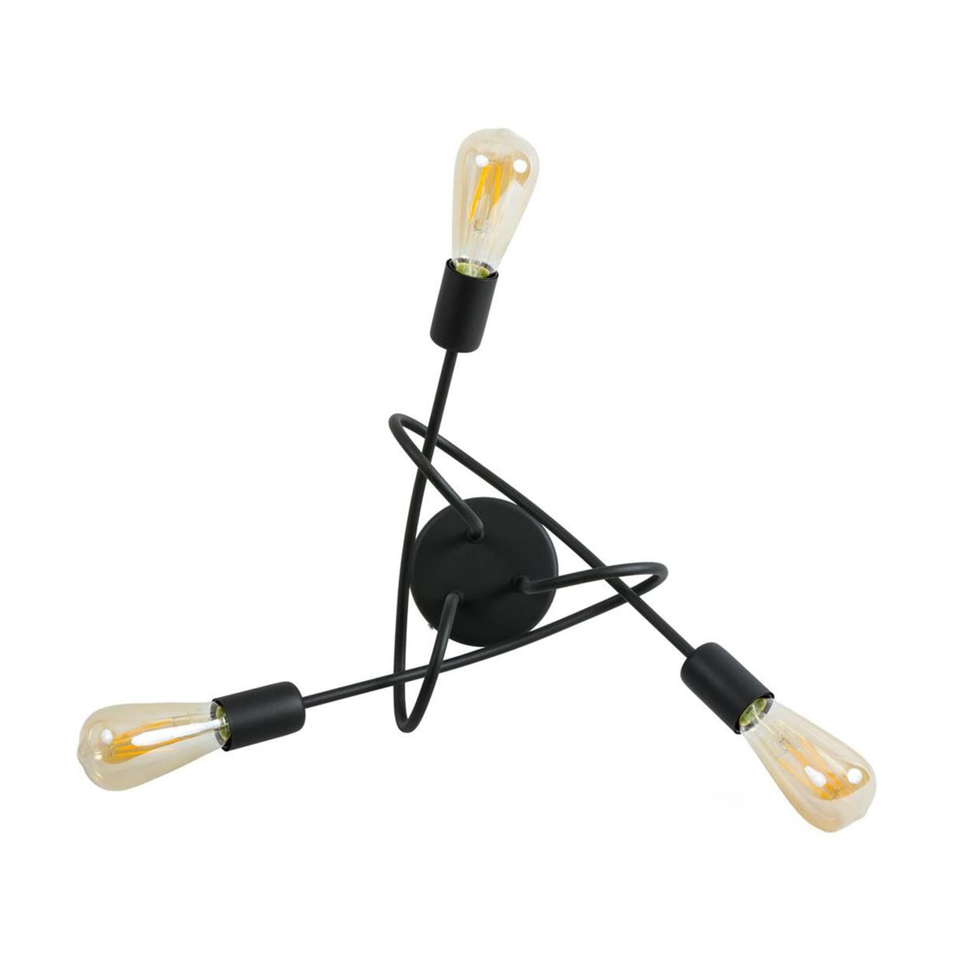 

Lampa wisząca Pig Tail czarna potrójna
