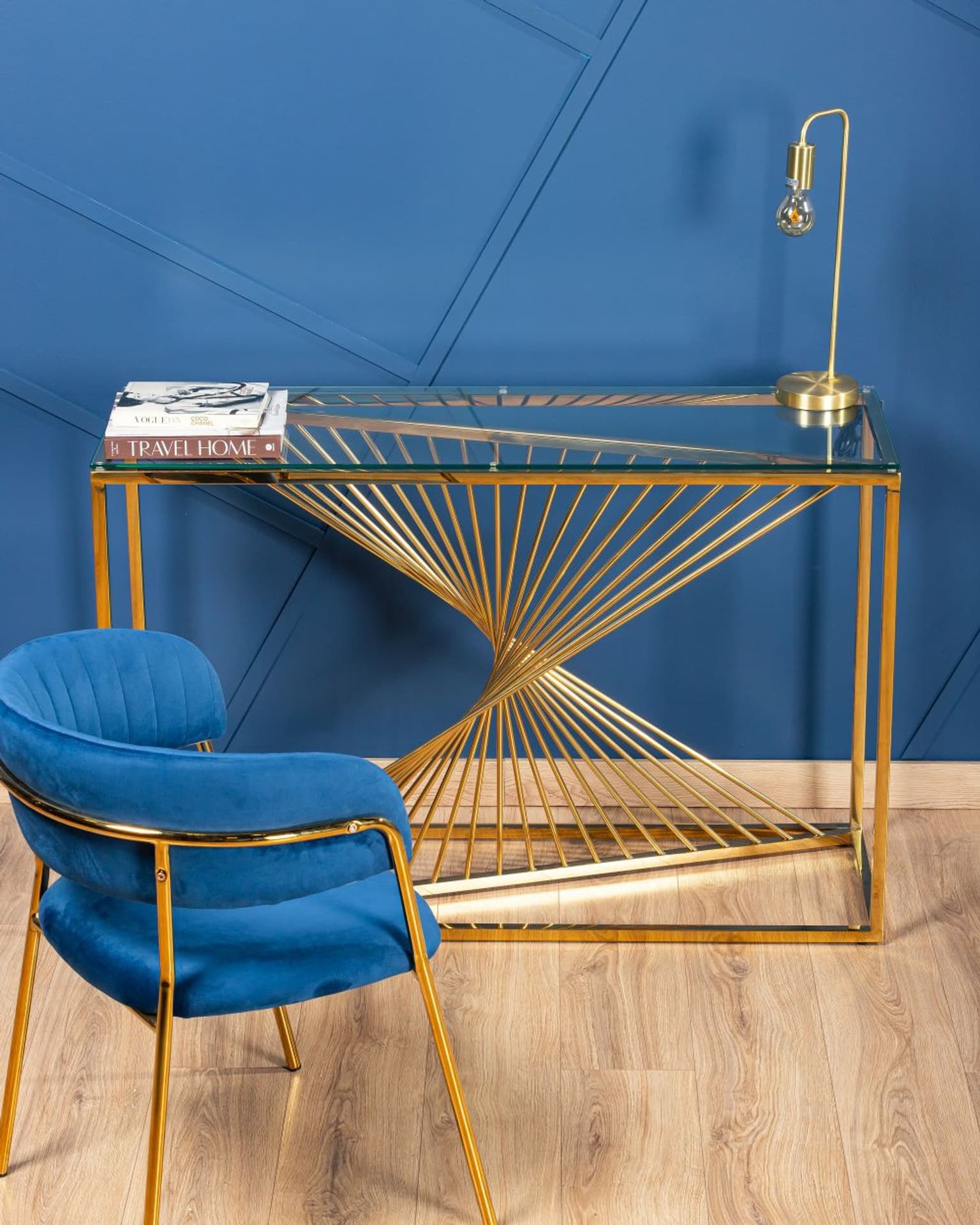 

Krzesło Rarity Gold Navy Blue