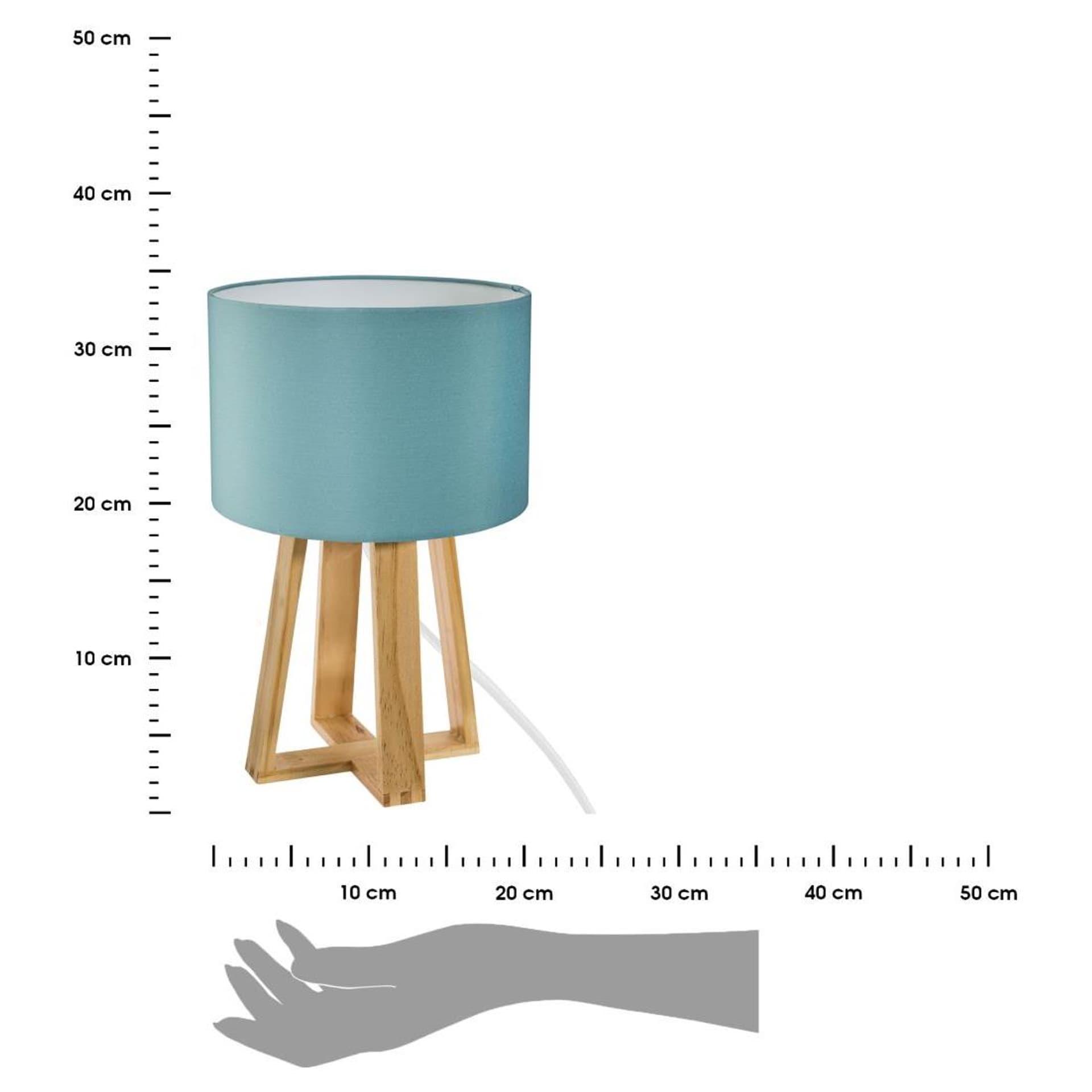 

Lampka nocna Molu niebieska 34,5 cm