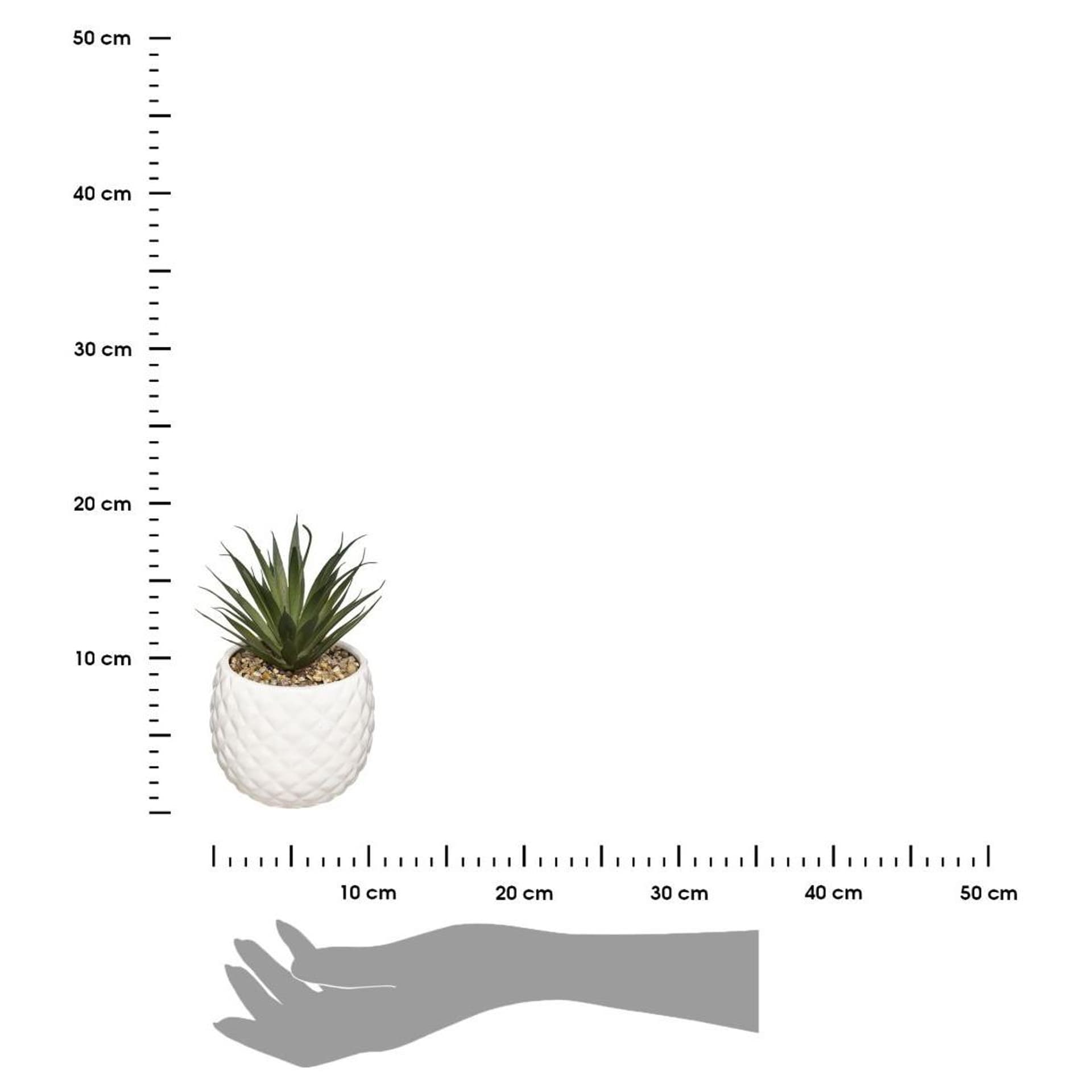 

Sztuczny kwiat w doniczce Ananas biały