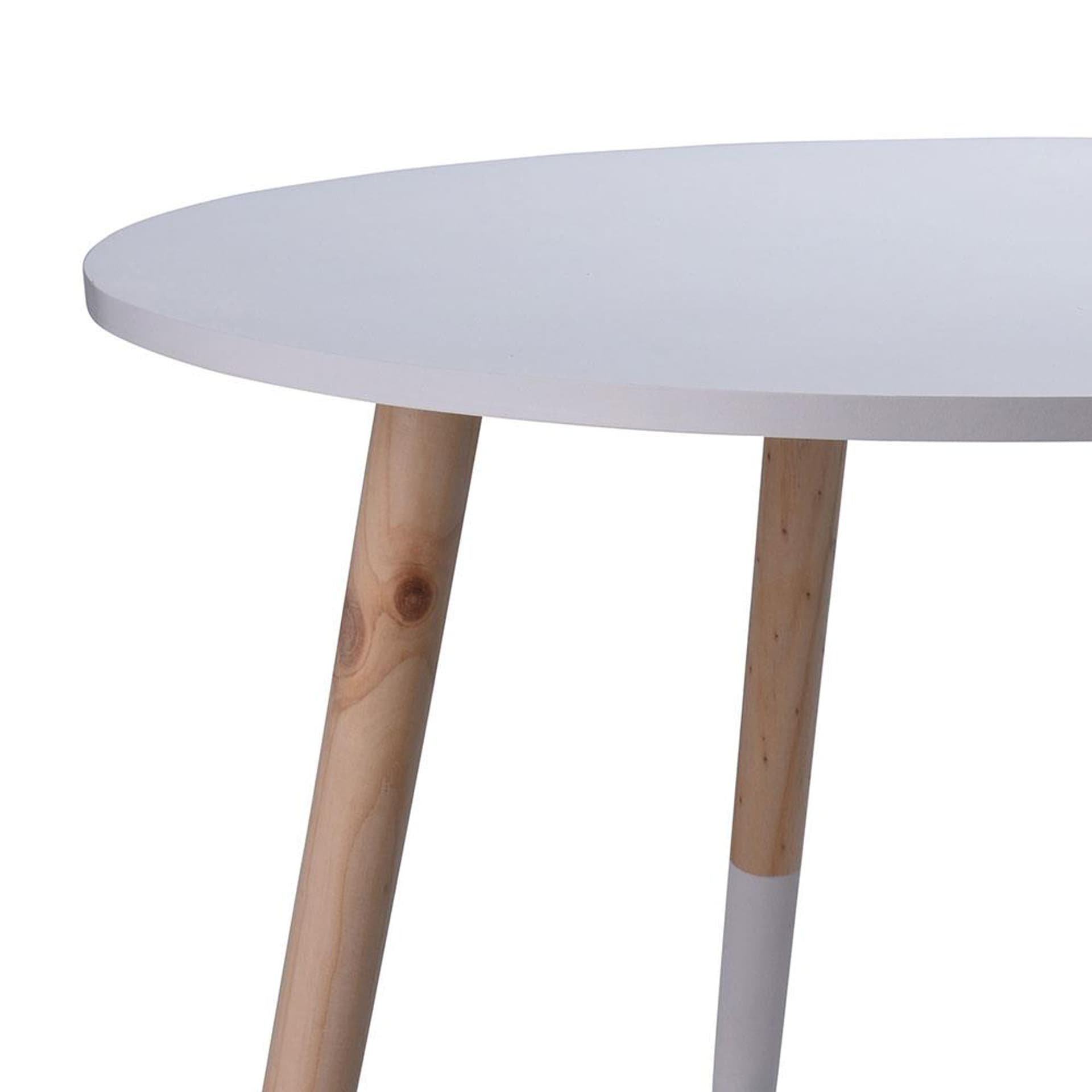 

Okrągły stolik dziecięcy biały 60 cm