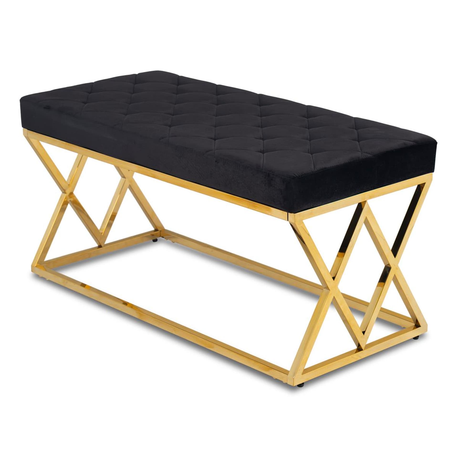 

Pikowane siedzisko Timantti Gold Black
