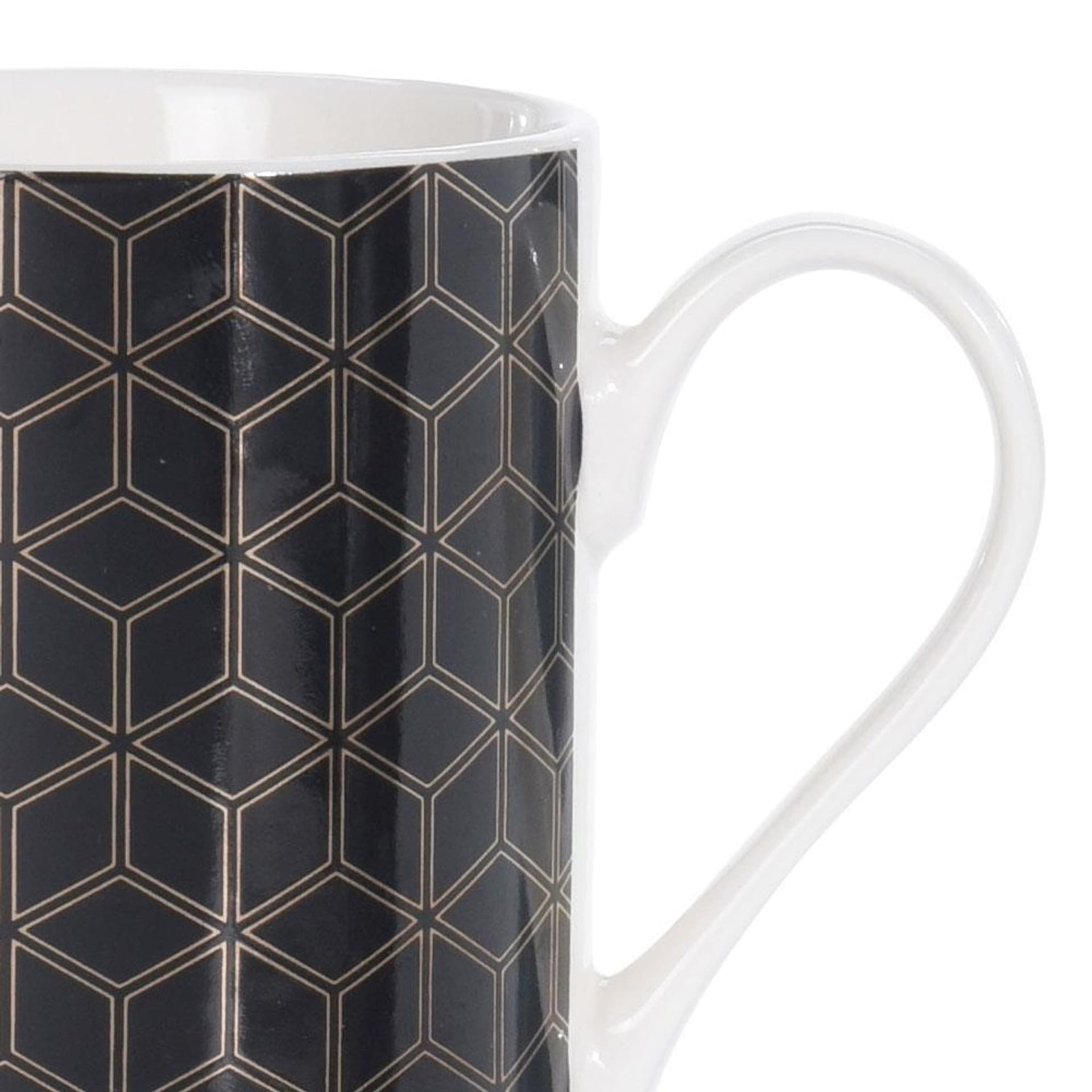 

Komplet kubków czarno-złotych 4 szt