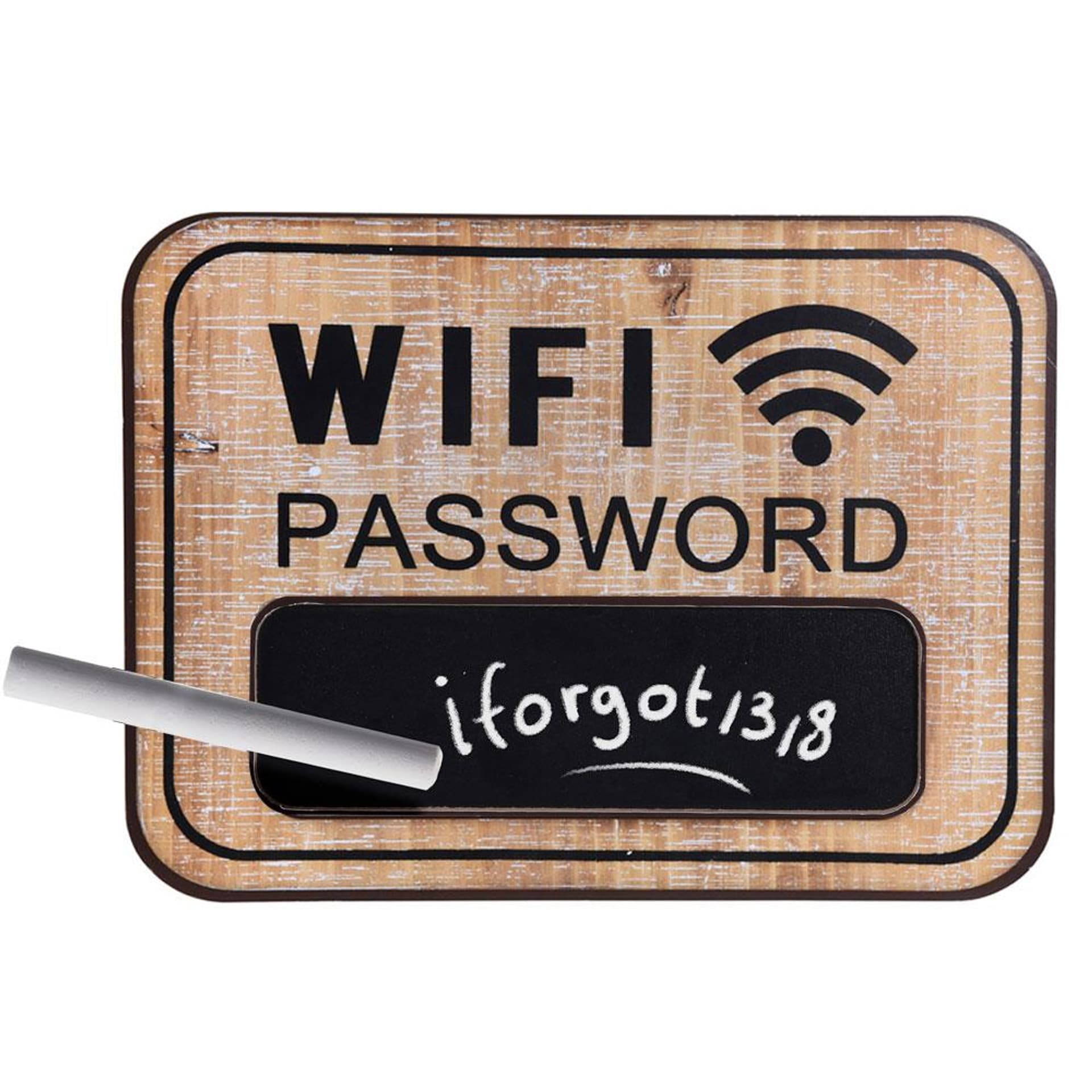 

Tablica ścienna brązowa Wifi Password