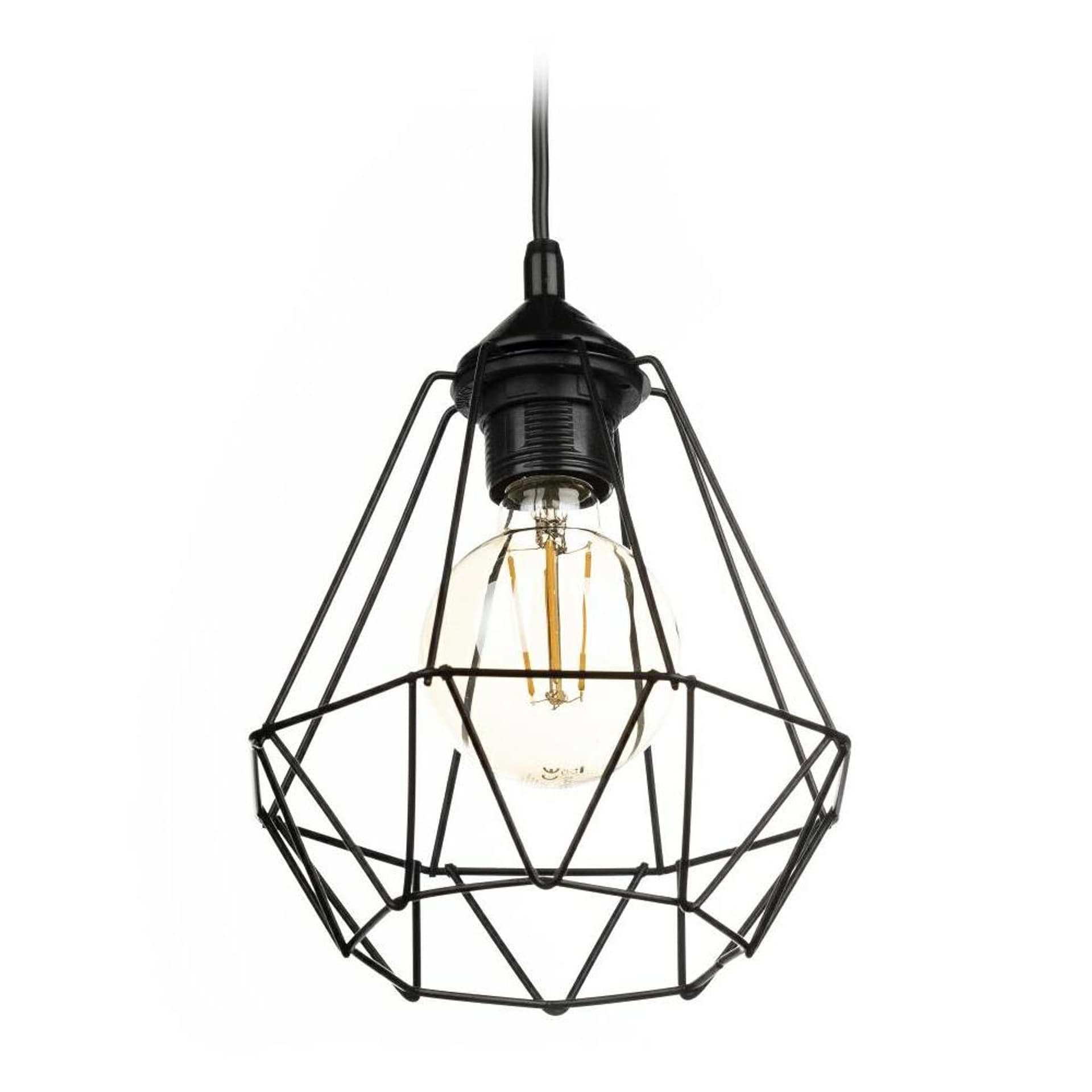 

Lampa wisząca Paris Diamond 19 cm czarna