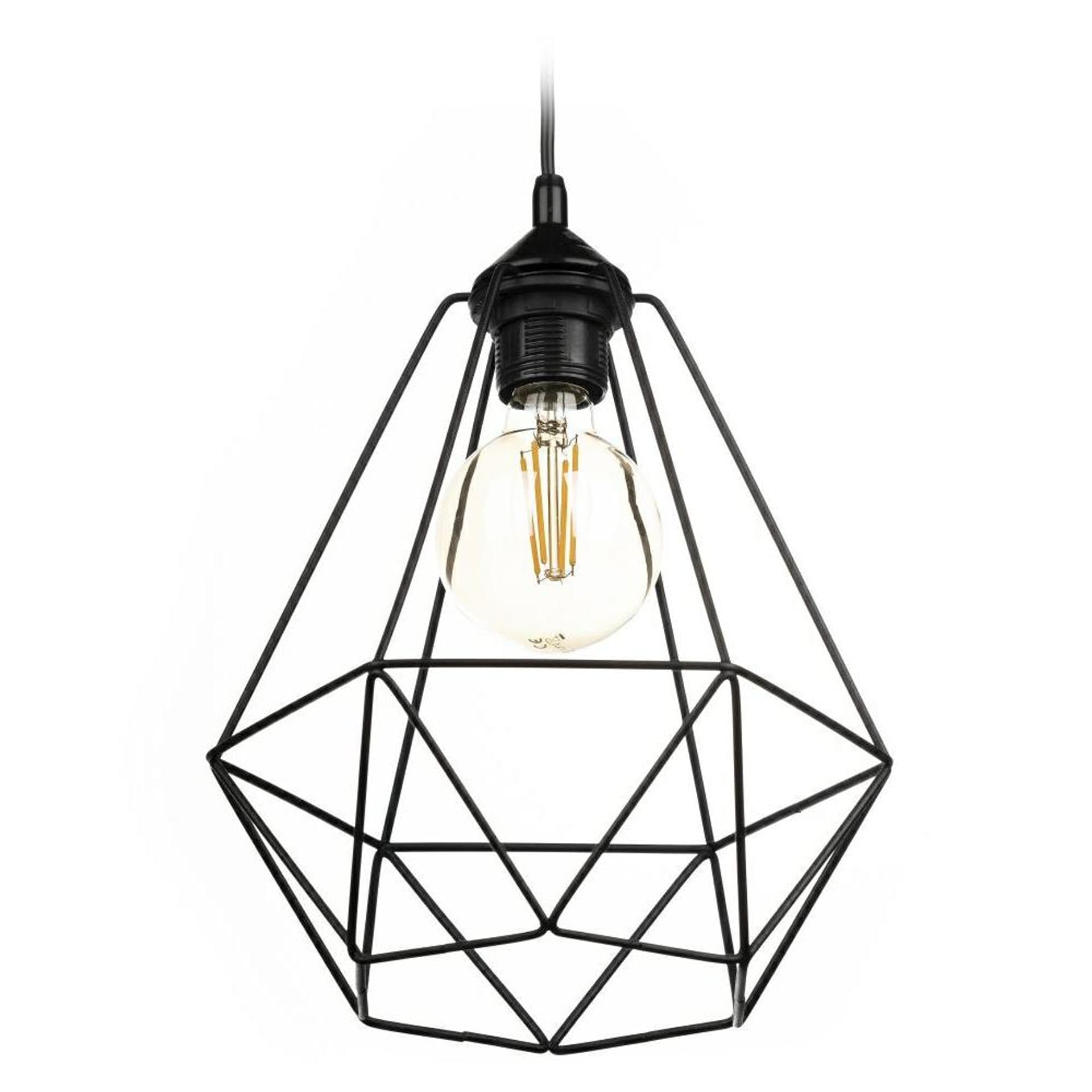 

Lampa wisząca Paris Diamond 24 cm czarna