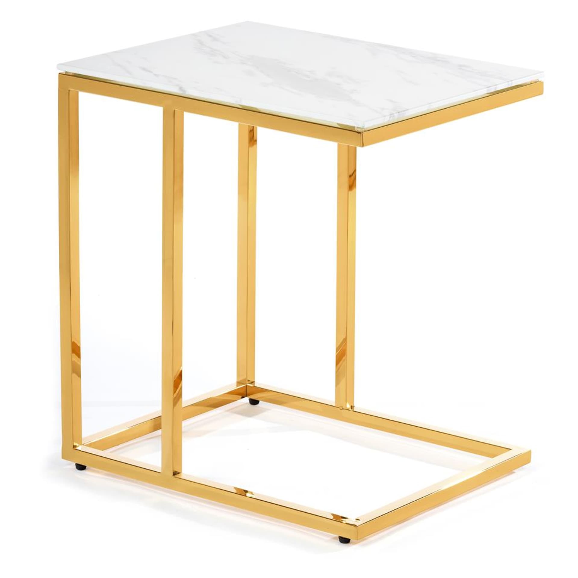 

Stolik pomocnik Lurus Gold White 40 cm