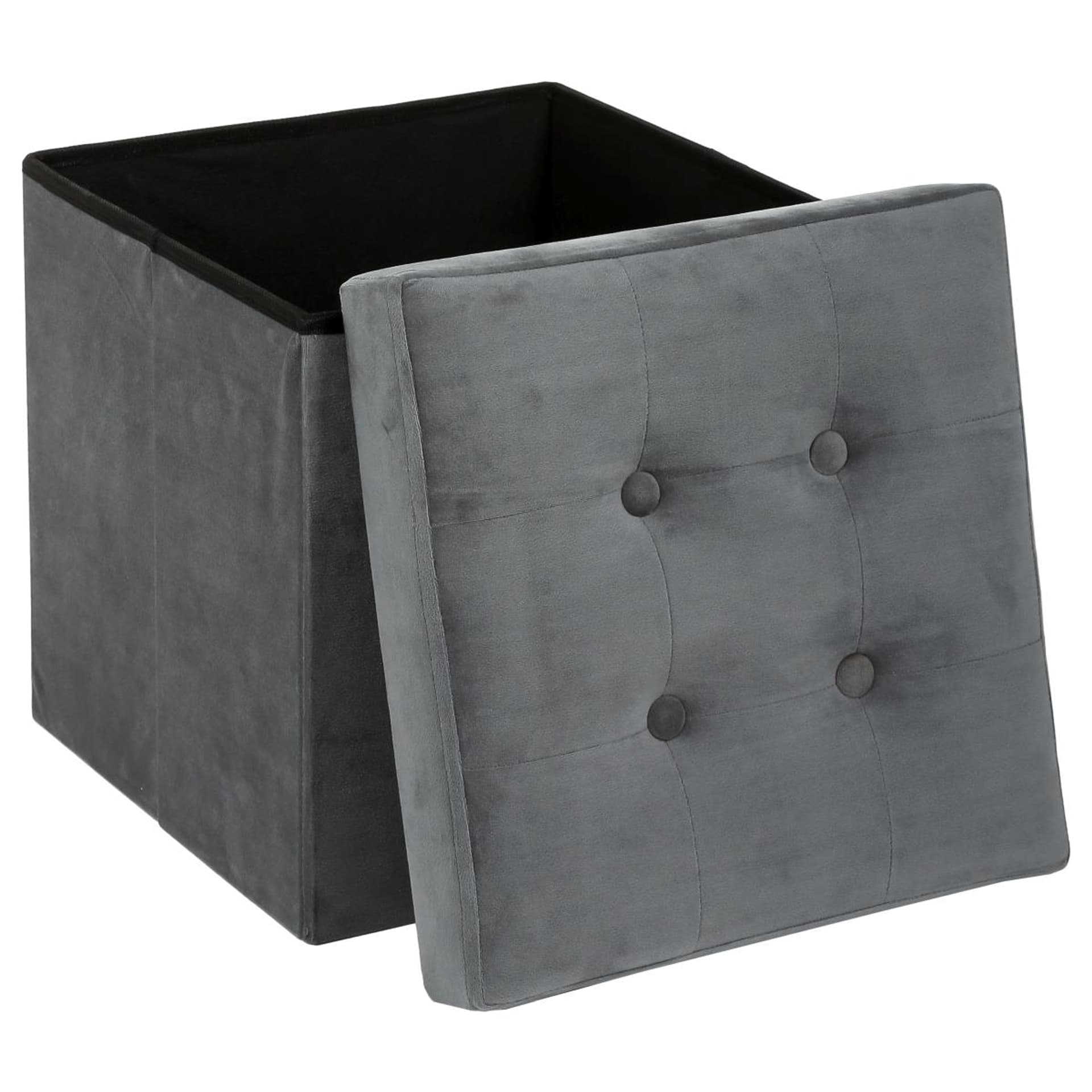 

Pufa pikowana Adaline Grey 38x38 cm