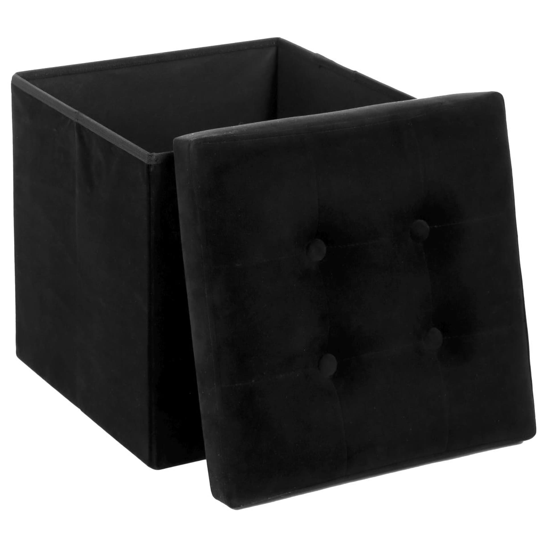 

Pufa pikowana Adaline Black 38x38 cm