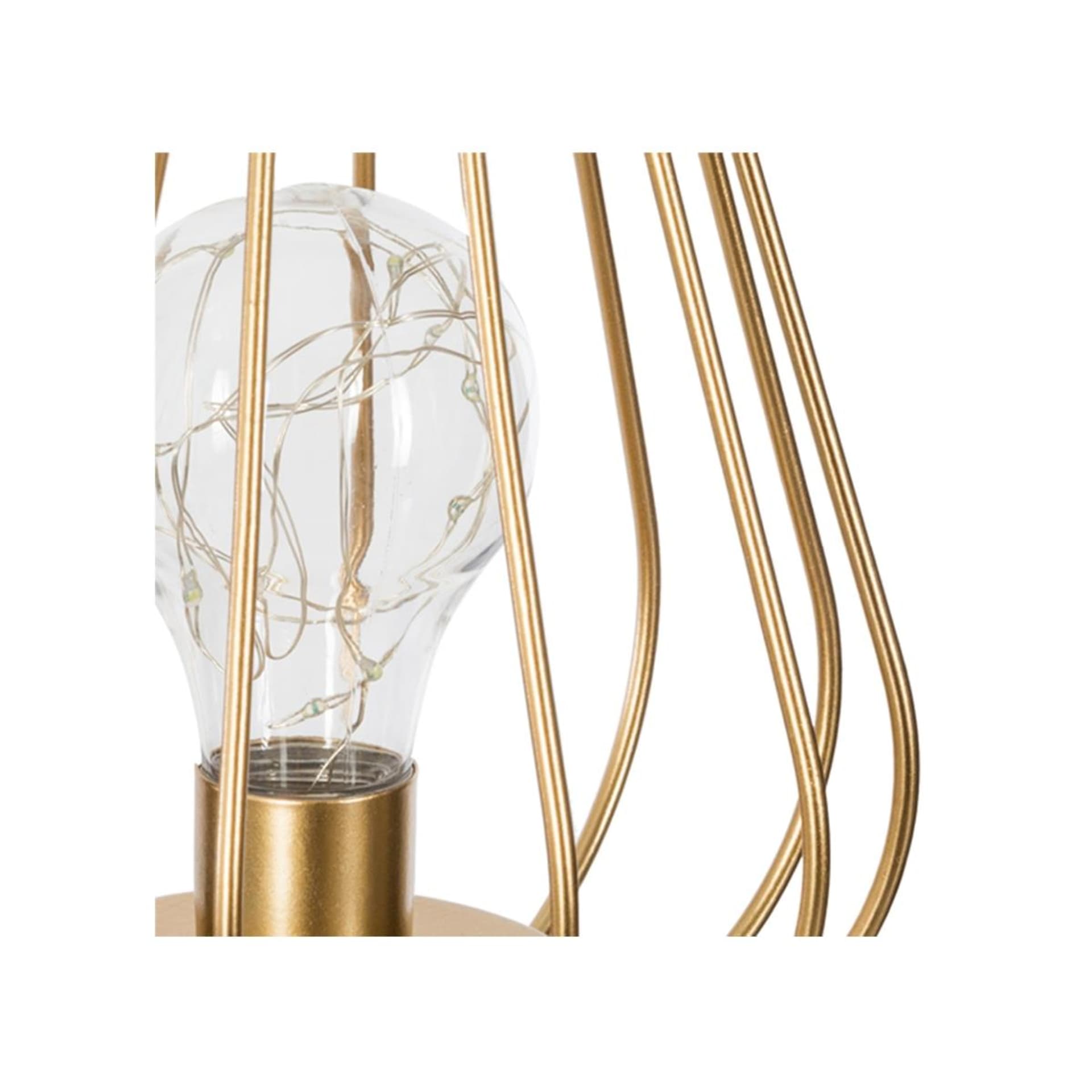 

Druciana lampka LED z żarówką 17 cm