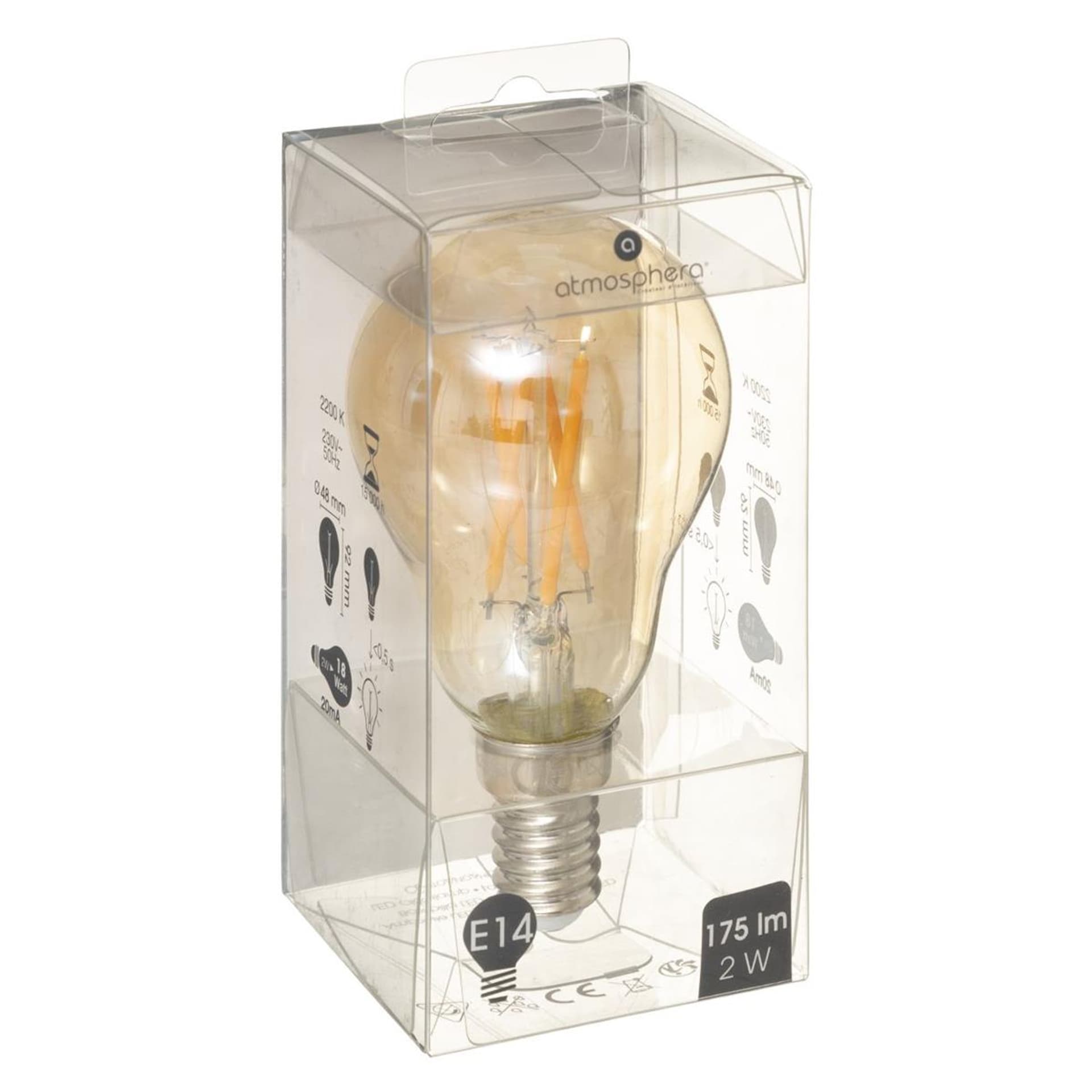 

Żarówka LED Amber Straight 2W E14