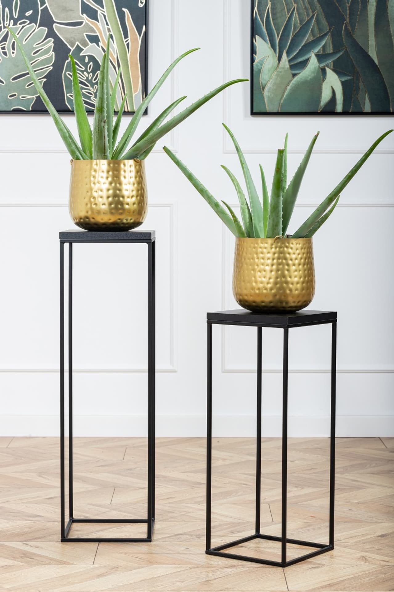 

Kwietnik stojący 60 cm BasicLoft czarny