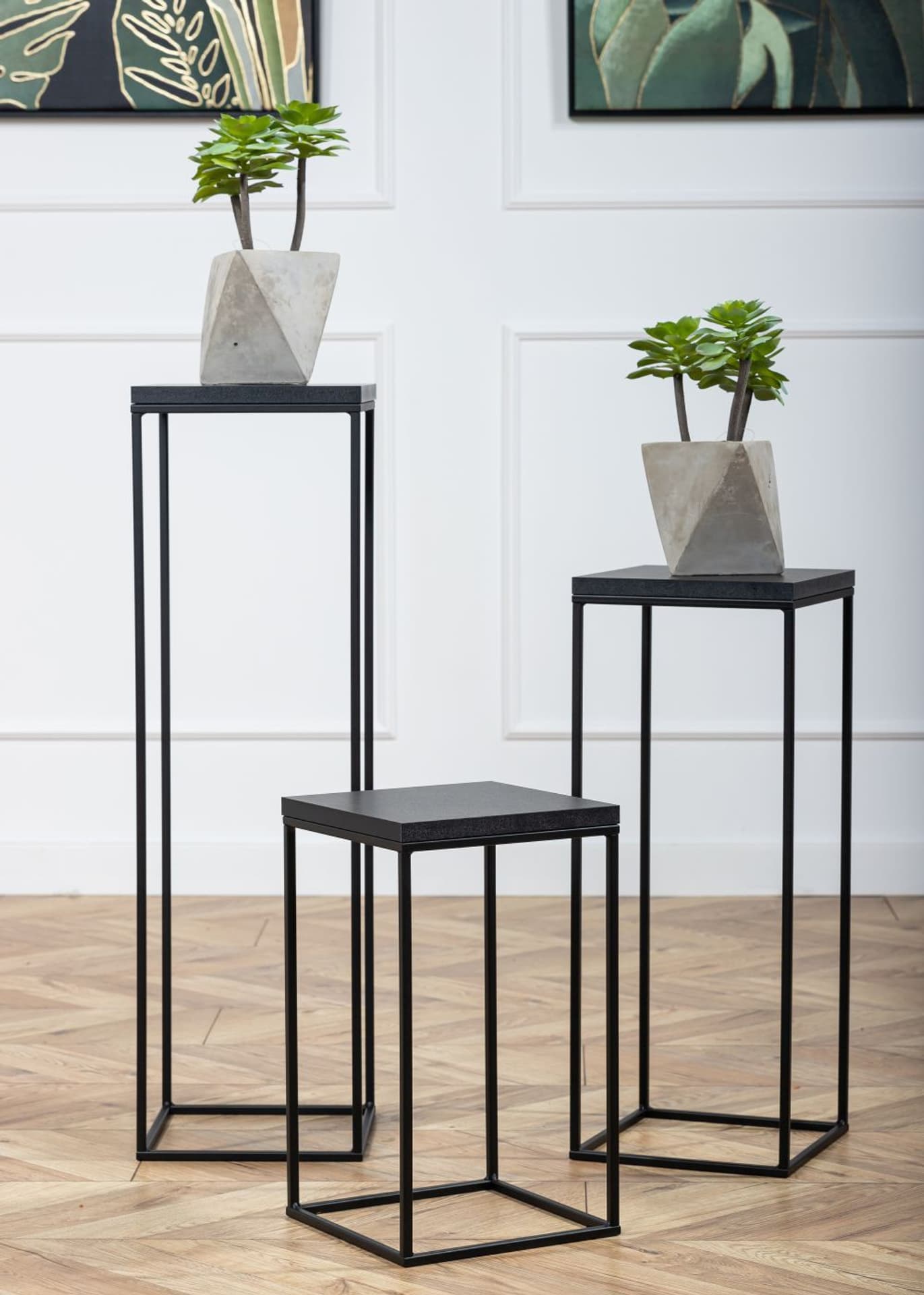 

Kwietnik stojący 80 cm BasicLoft czarny