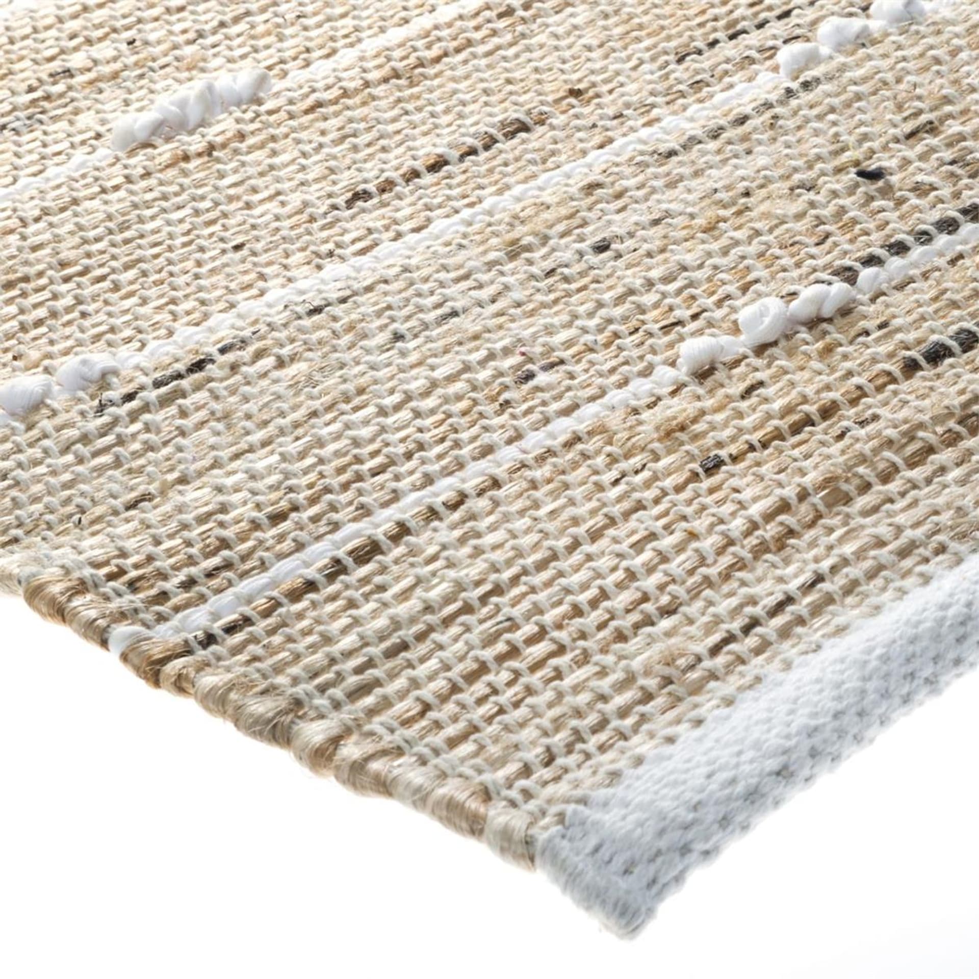 

Dywan jutowy 60x90 cm White Stripe