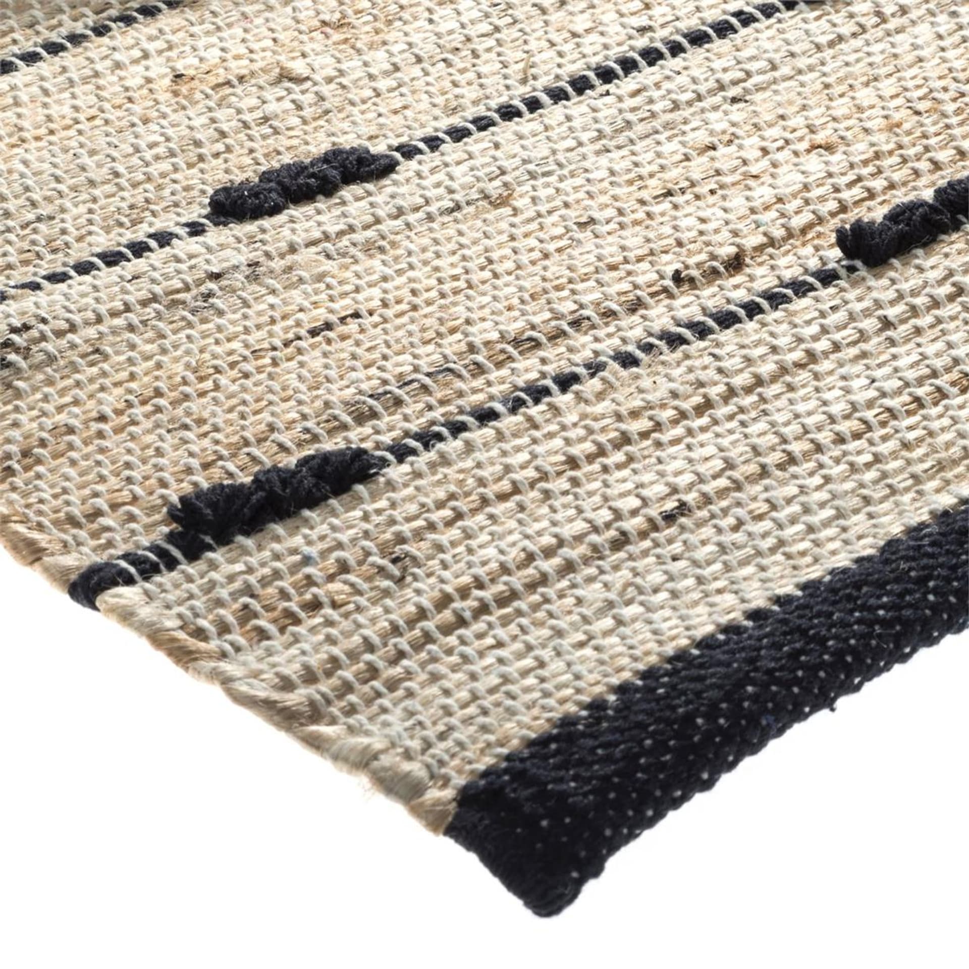 

Dywan jutowy 60x90 cm Black Stripe