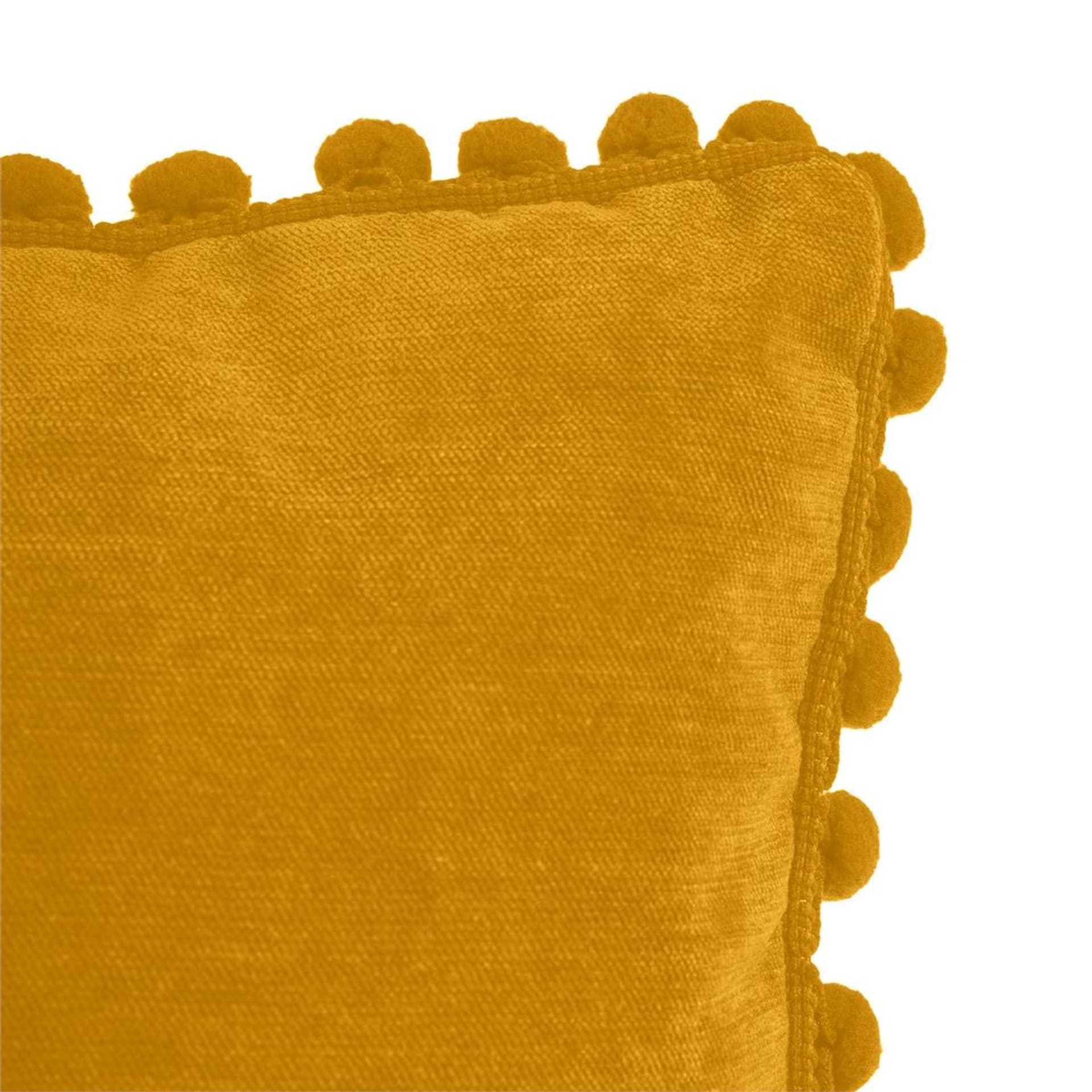 

Poduszka Pompons 40x40 cm żółta