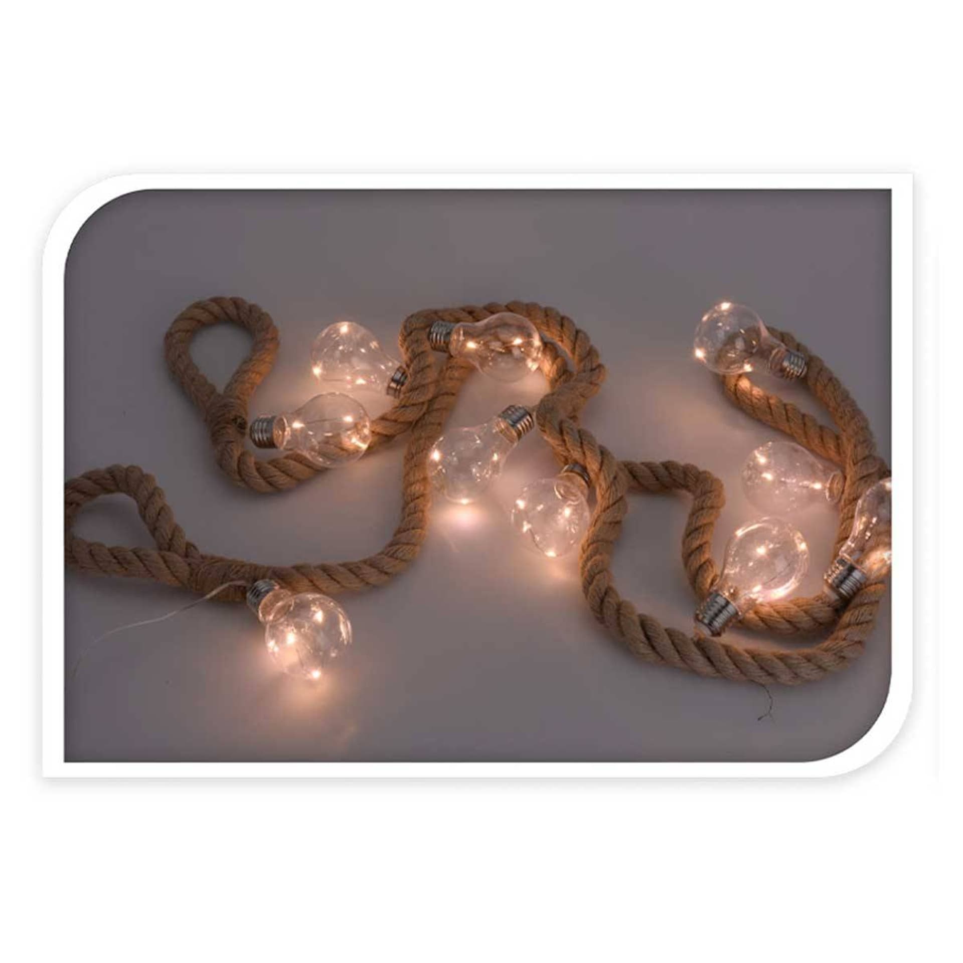 

Girlanda 10 Led na grubym sznurze