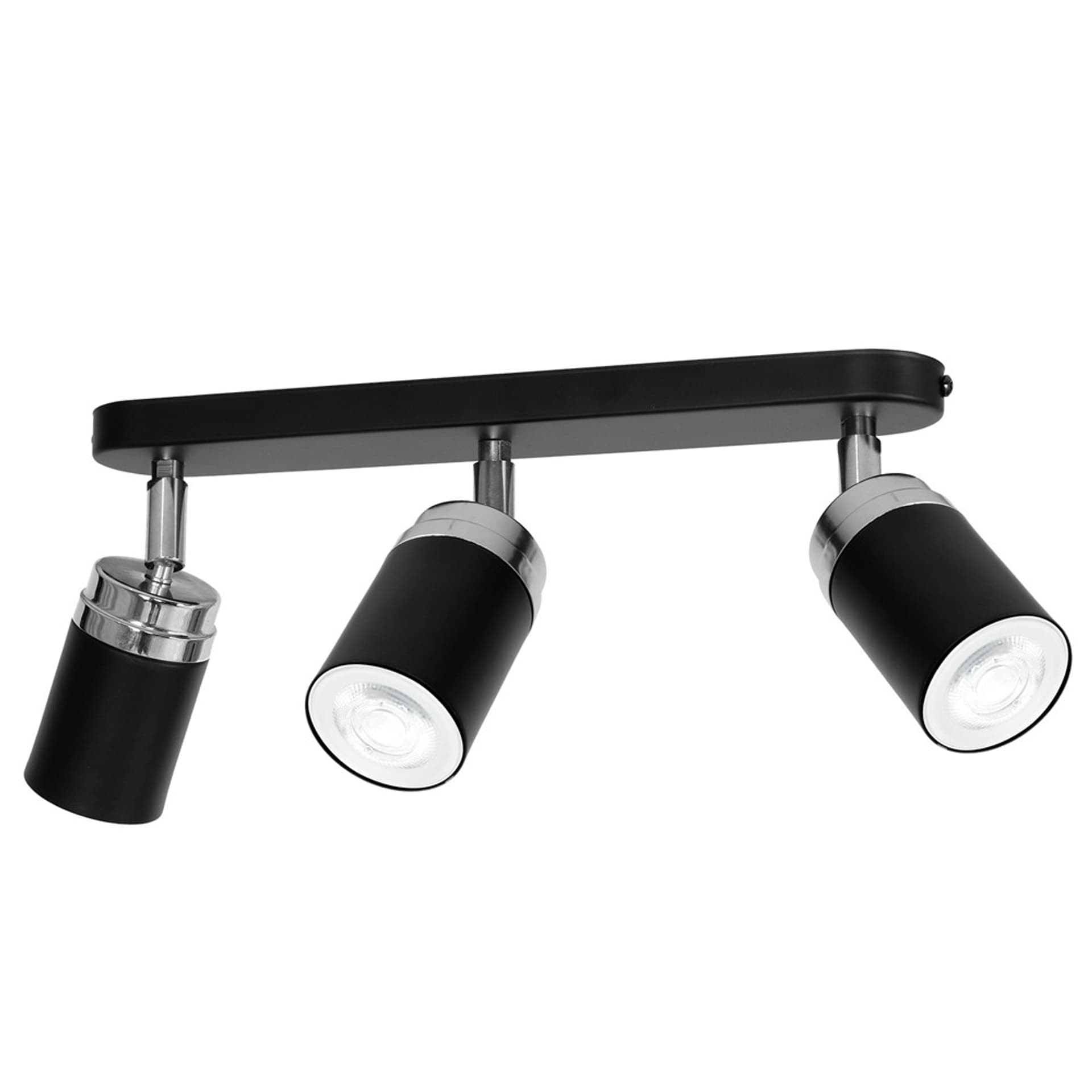 

Nowoczesna lampa sufitowa czarna Reno x3