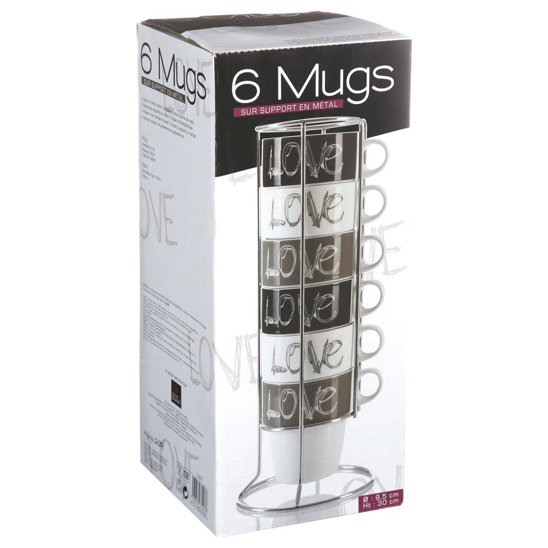 

Komplet 6 filiżanek Love 260 ml