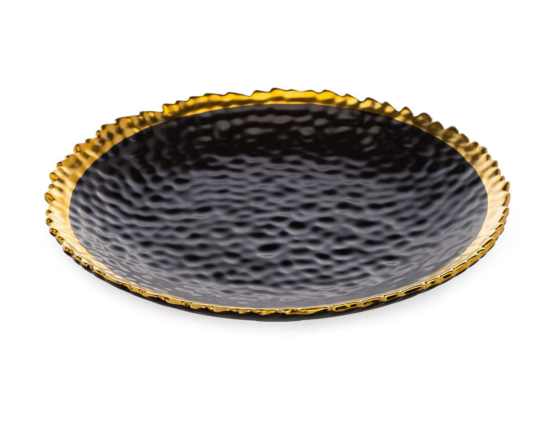 

Komplet 2 talerzy Kati Black Gold - mały