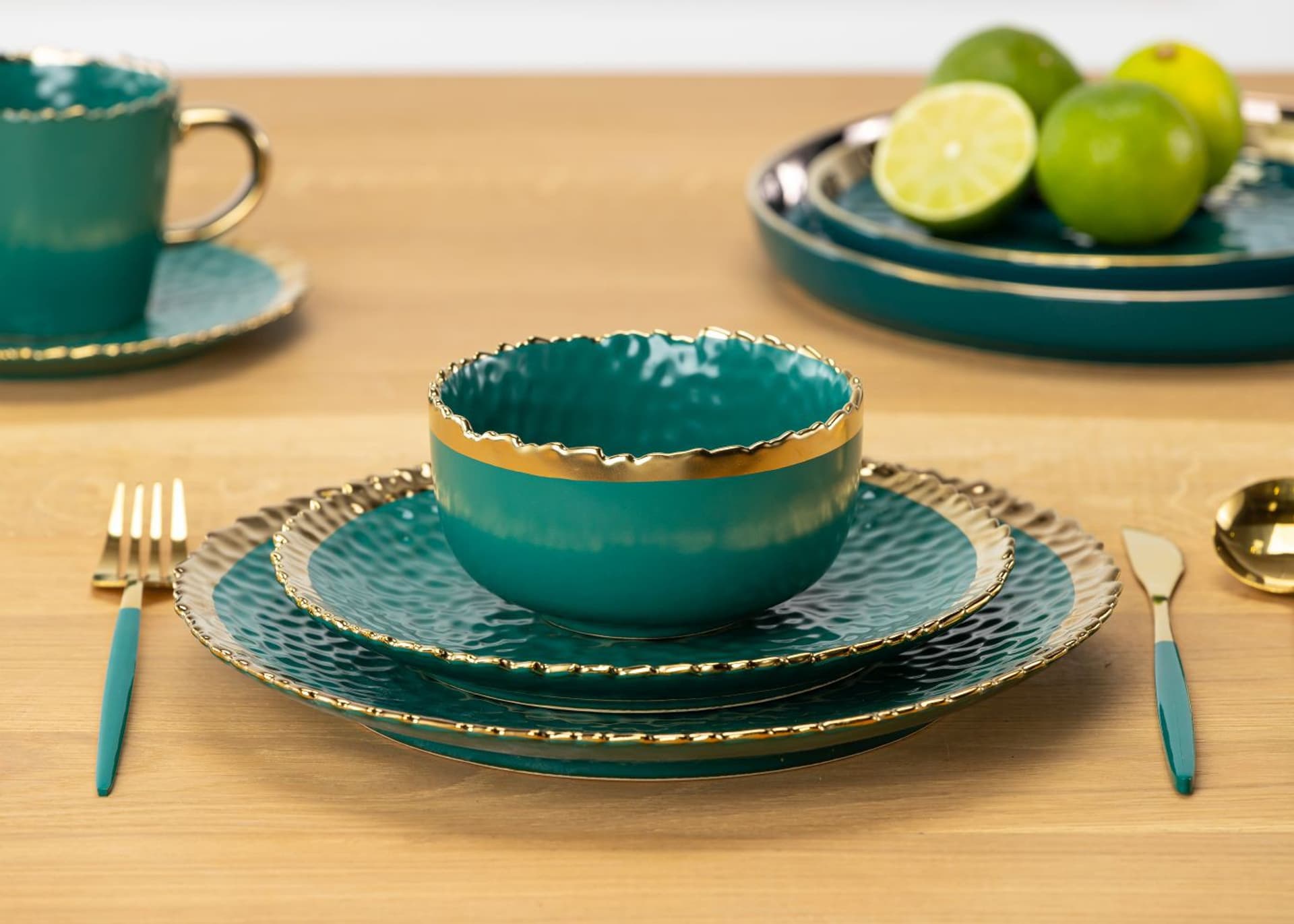 

Talerz Kati Green Gold 20 cm
