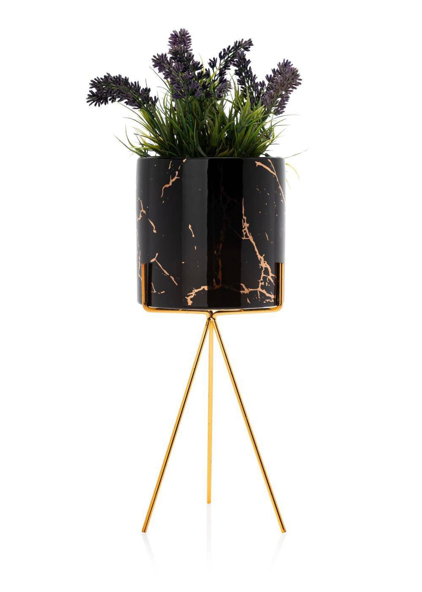 

Zestaw 2 doniczek EMMA Black 28 cm i 32 cm