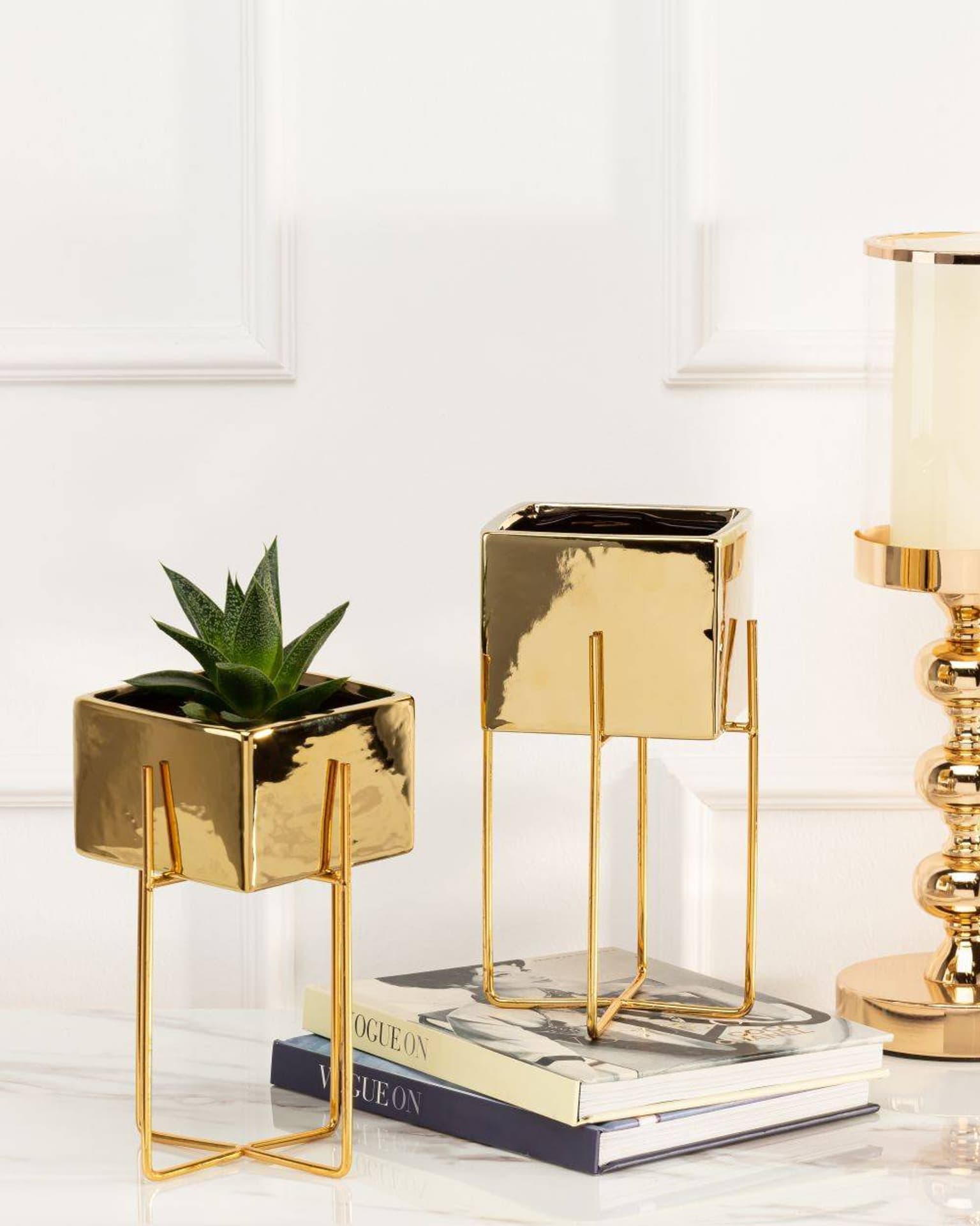 

Doniczka Mizu Gold 21 cm