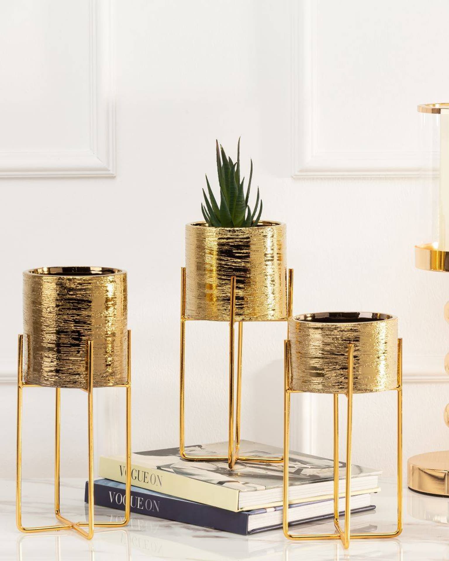 

Doniczka Florri Gold 20 cm