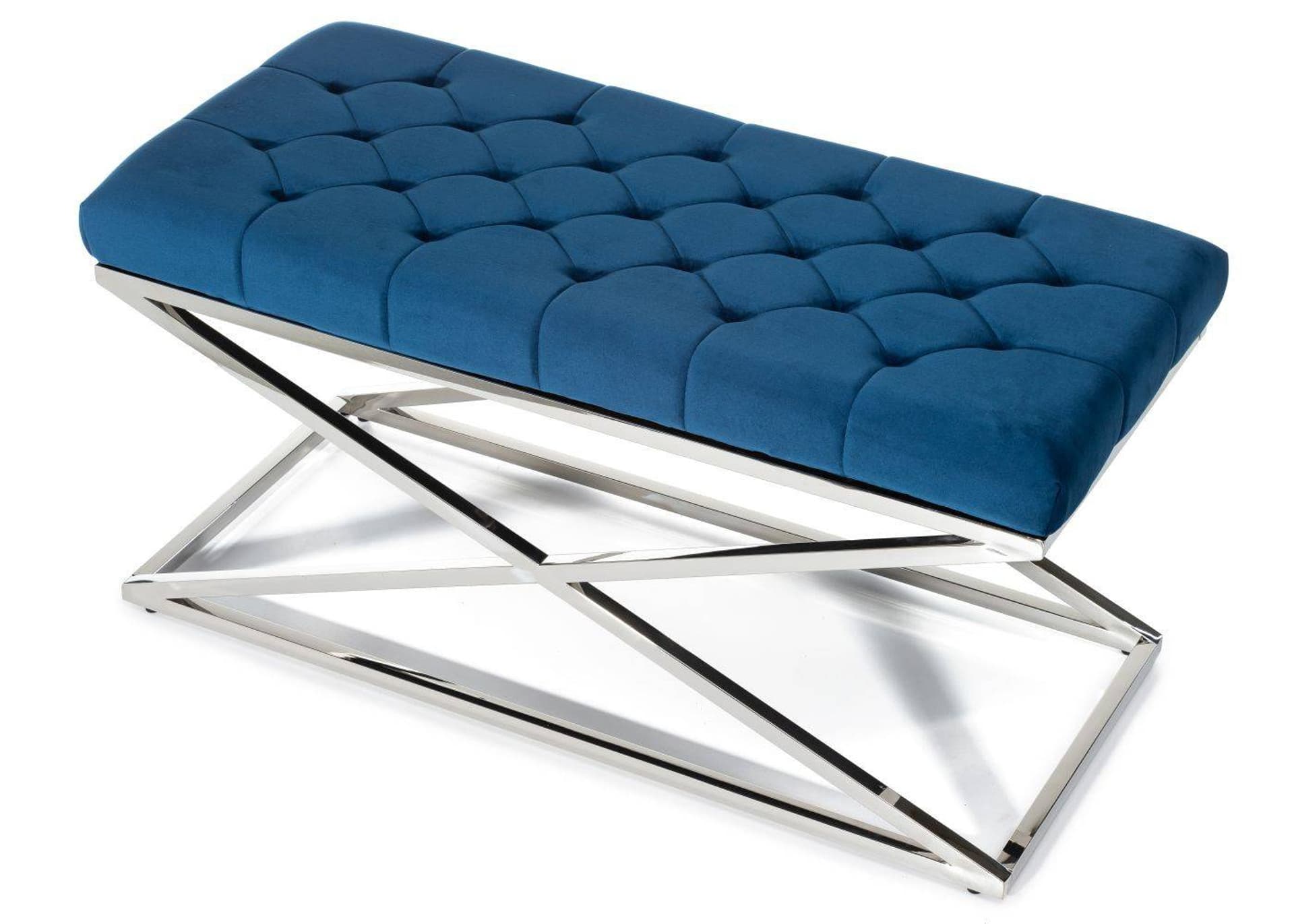 

Ławka pikowana Saliba Silver Blue