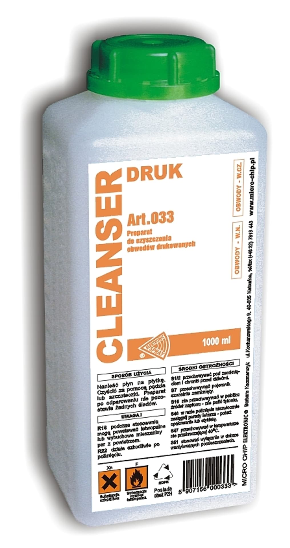 

Cleanser Druk 1l. MICROCHIP ART.033