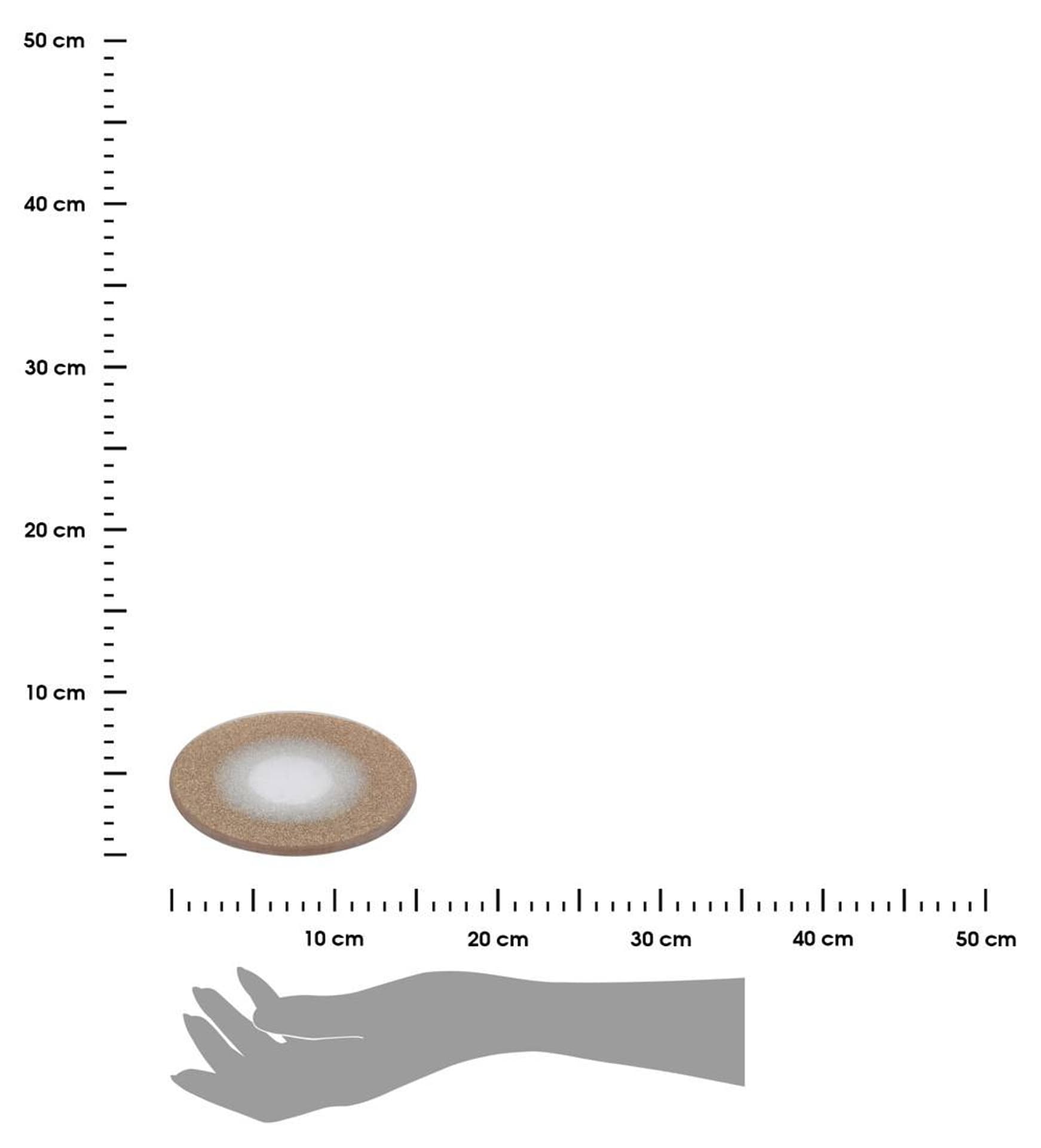 

Podstawka pod świece złota szklana 15 cm