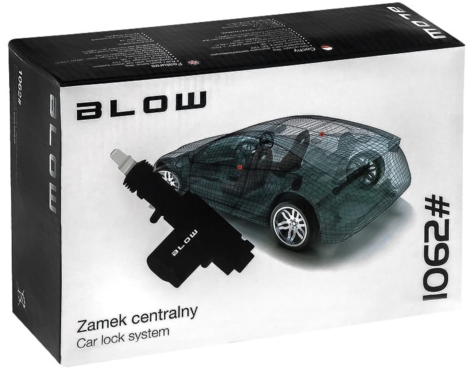 

Zamek centralny Blow 1062. Zestaw.