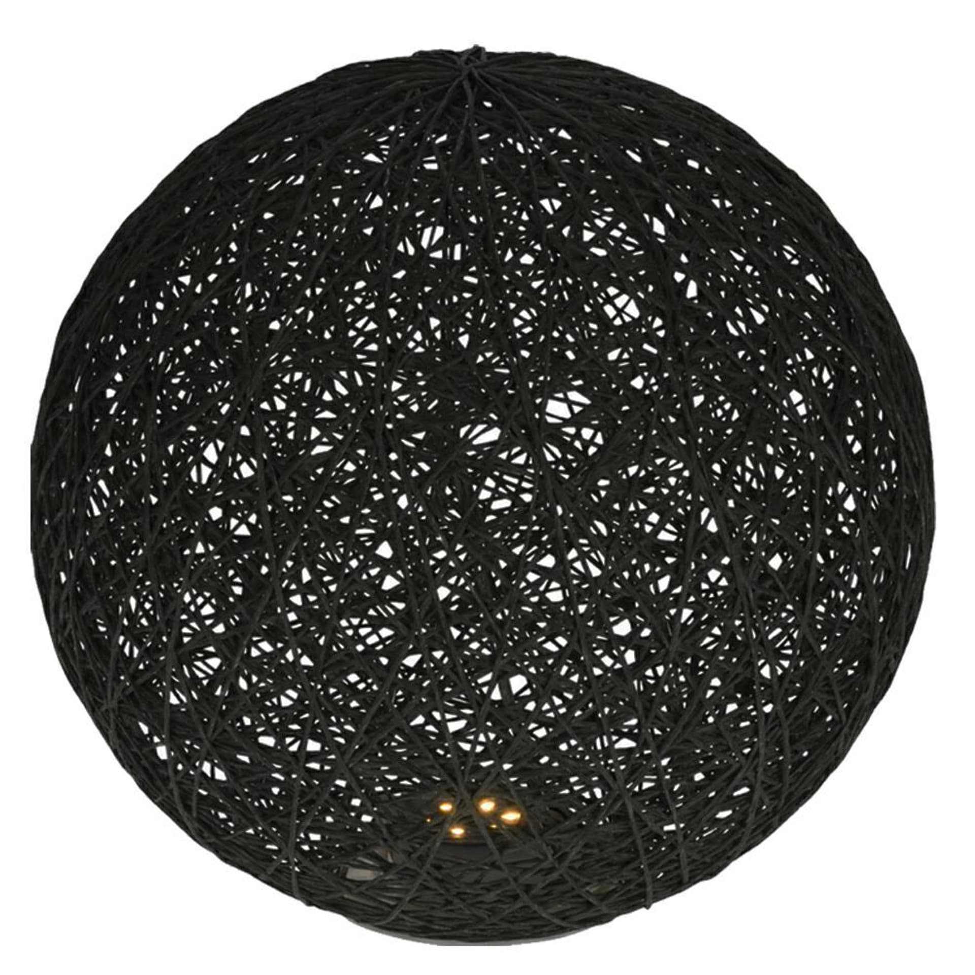

Lampka ozdobna Kula Led czarna 20 cm