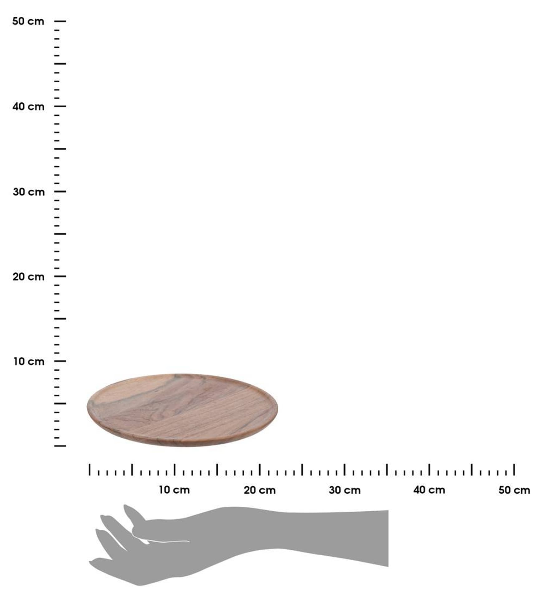 

Podstawka drewniana na świece 22 cm