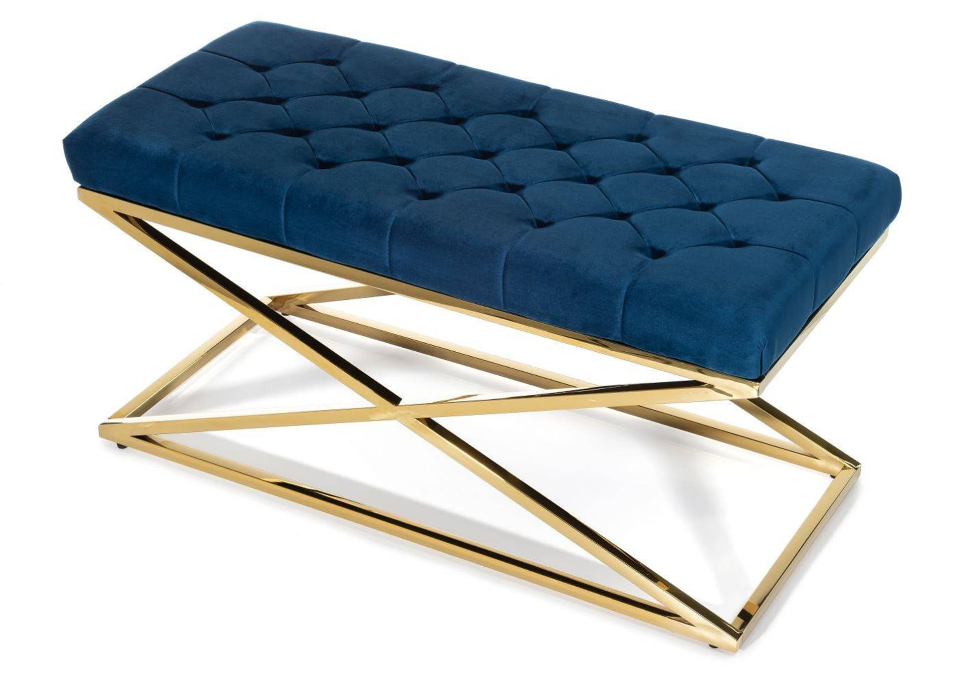 

Ławka pikowana Saliba Gold Blue